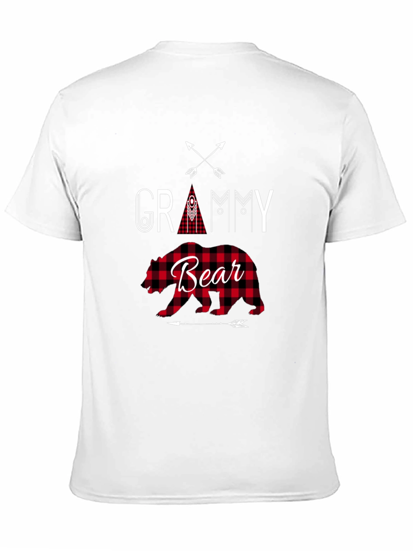 Grammy Bear Plaid Graphic Tee