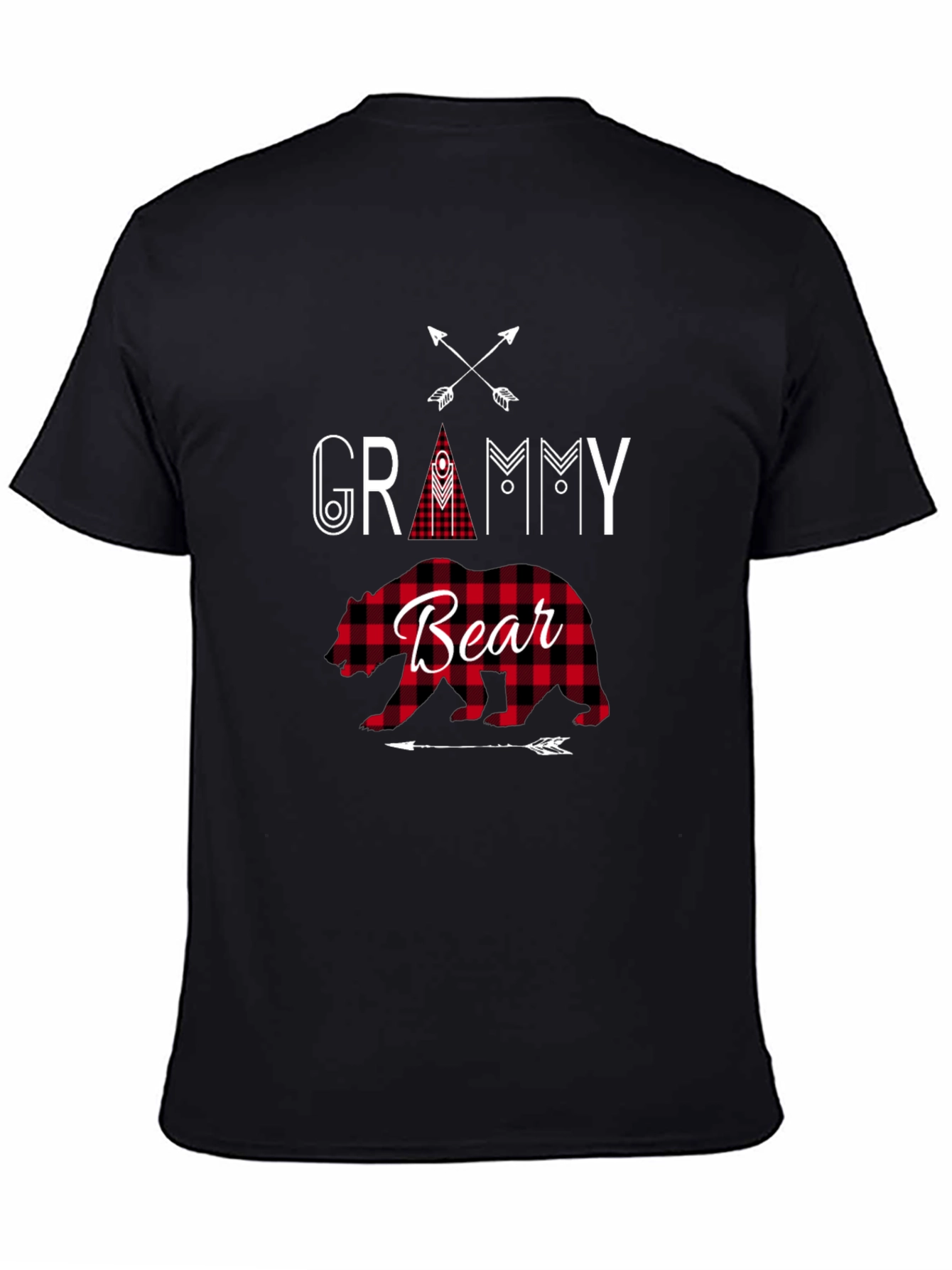 Grammy Bear Plaid Graphic Tee