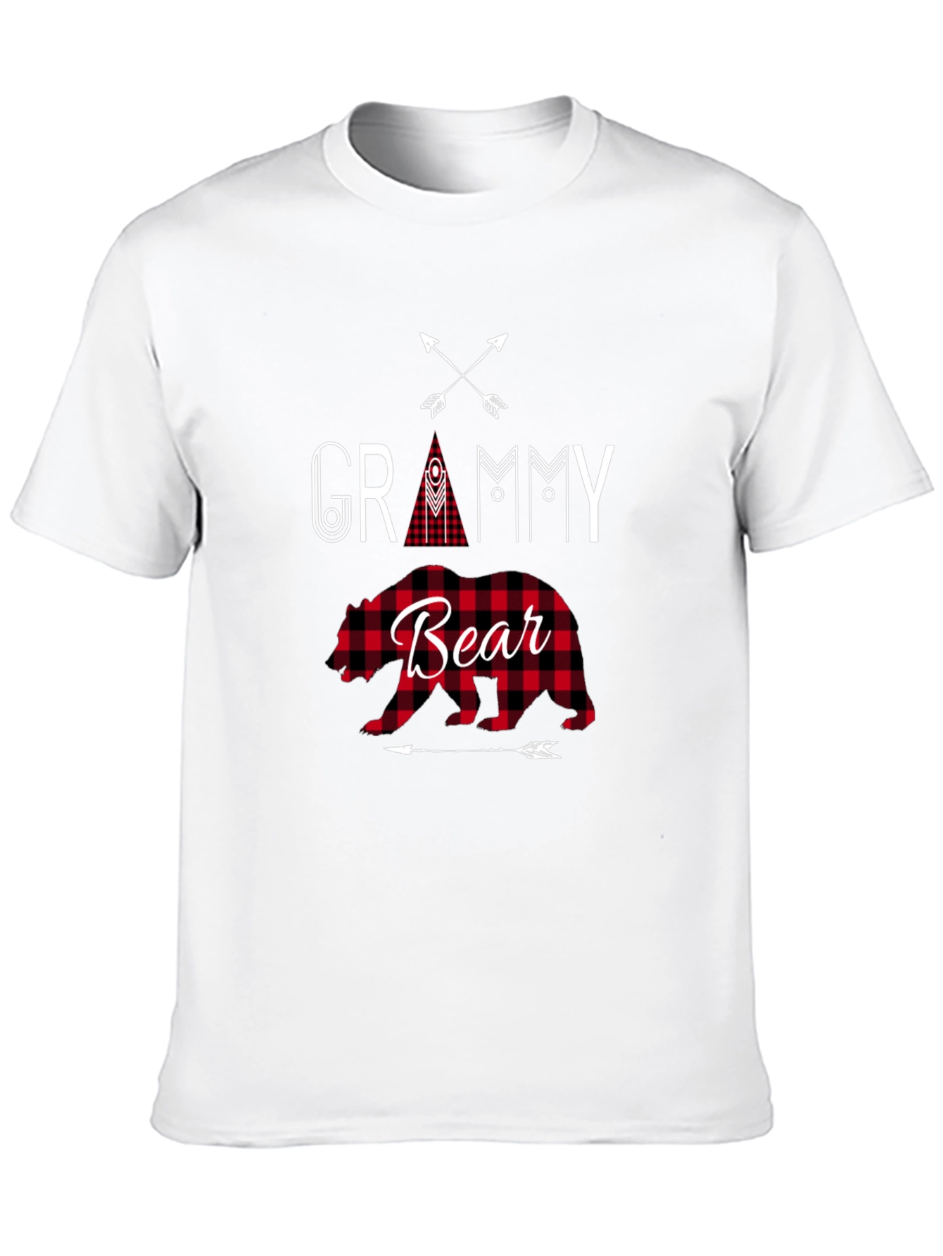 Grammy Bear Plaid Graphic Tee