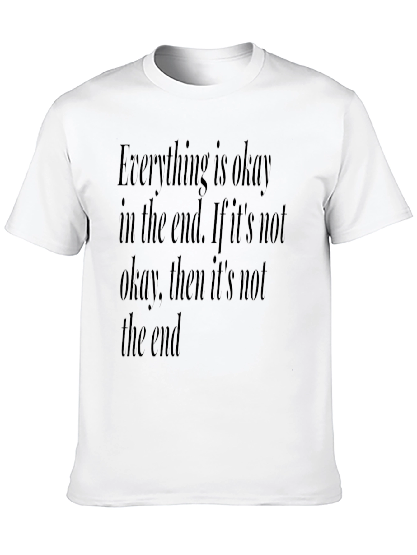 Everything is Okay Graphic Tee - Black