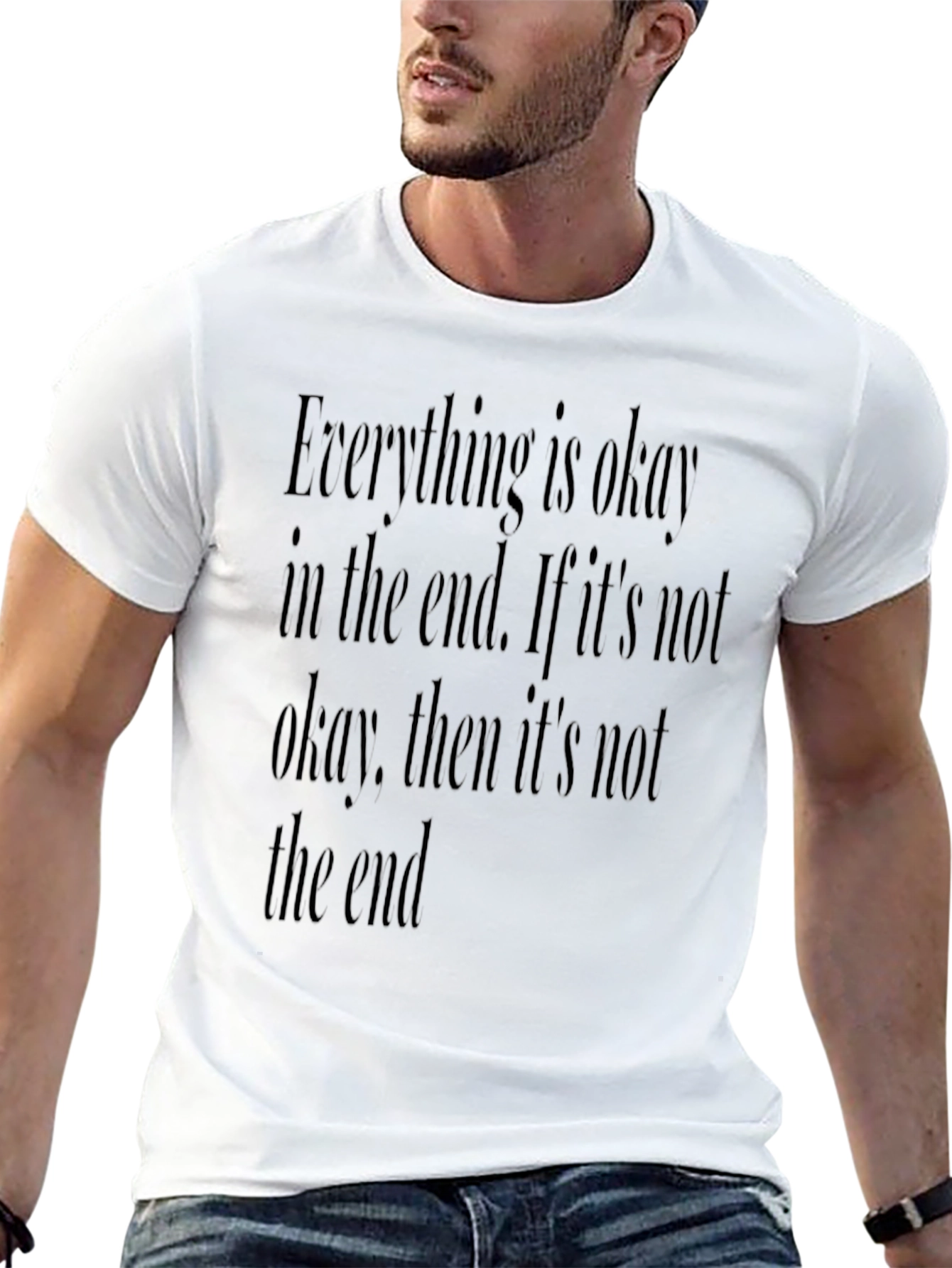 Everything is Okay Graphic Tee - Black