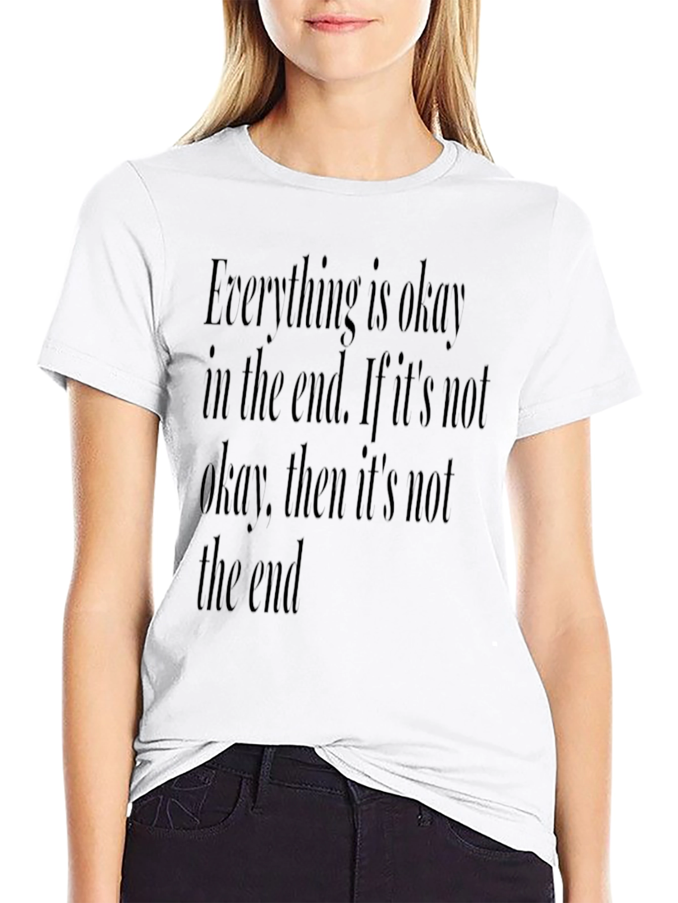 Everything is Okay Graphic Tee - Black