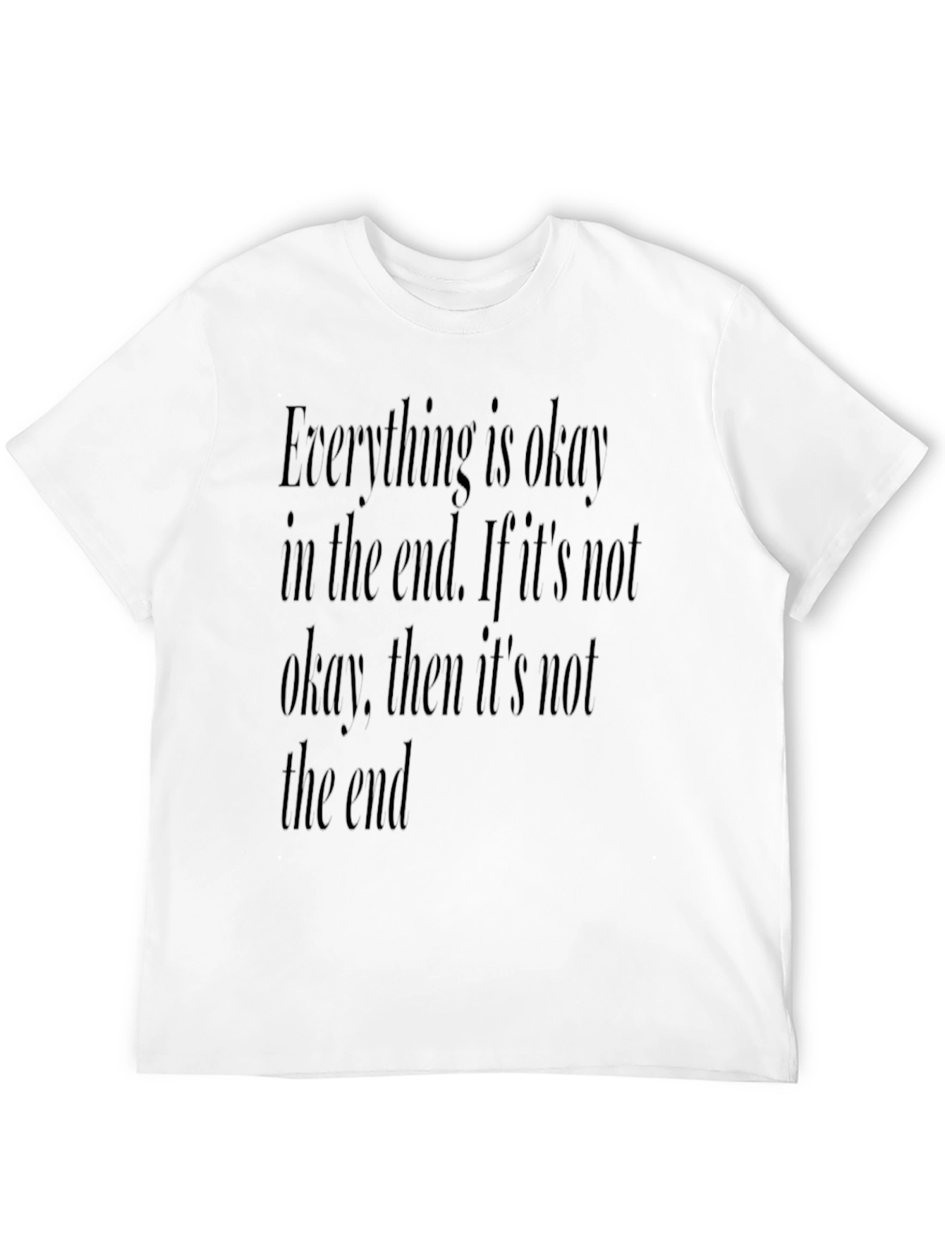 Everything is Okay Graphic Tee - Black