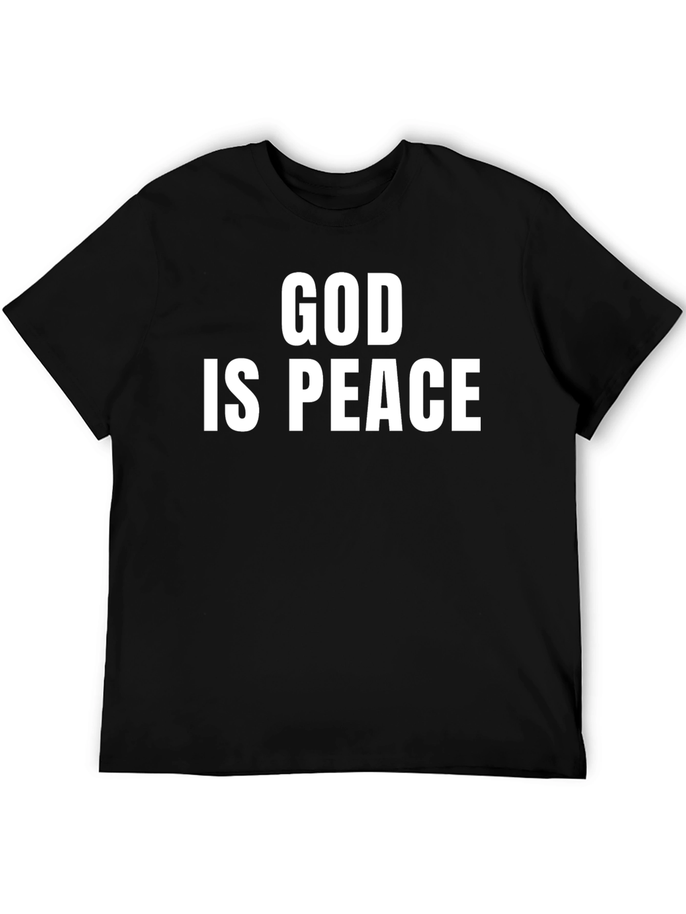 God Is Peace Graphic T-Shirt - Black