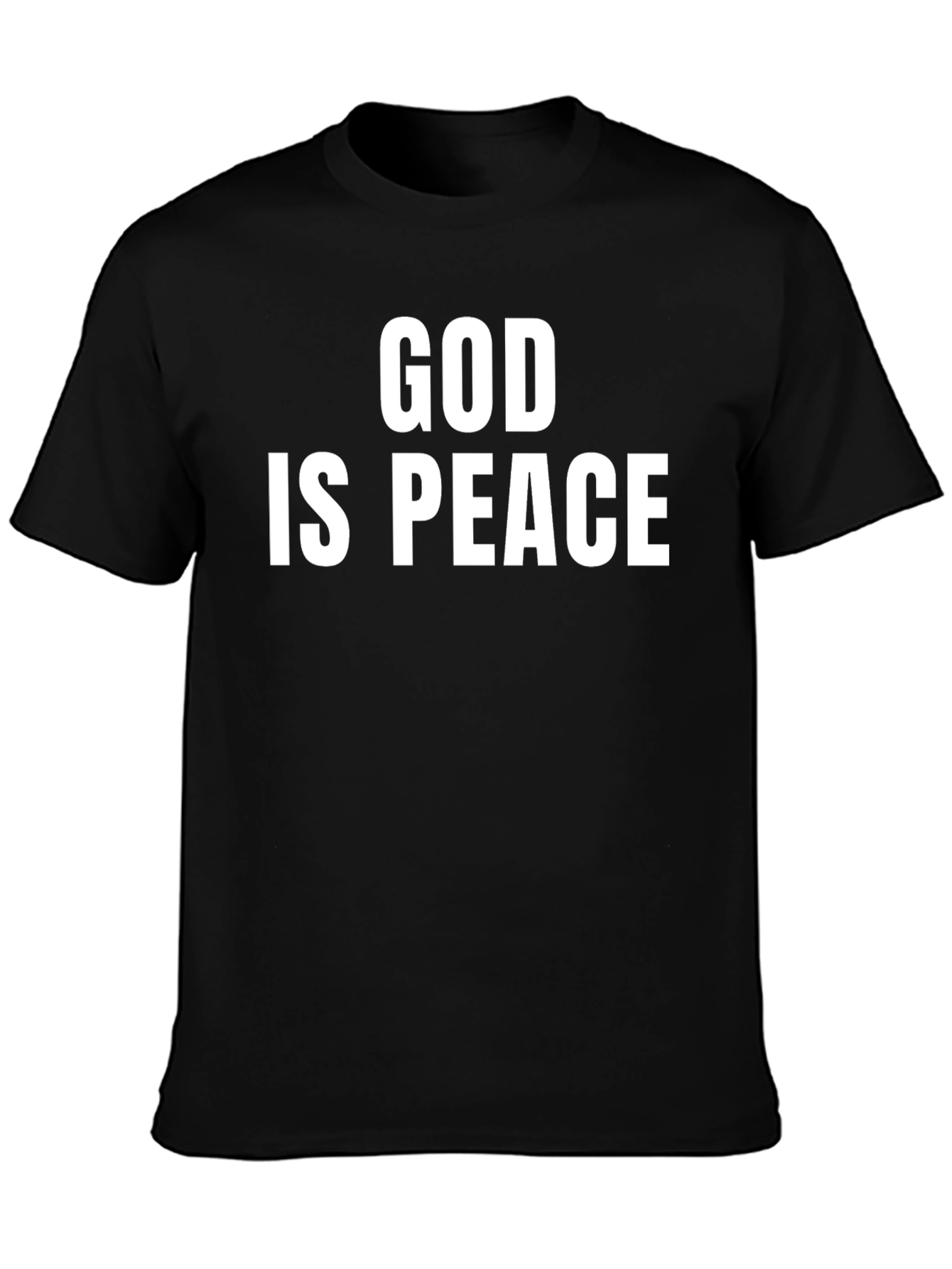 God Is Peace Graphic T-Shirt - Black