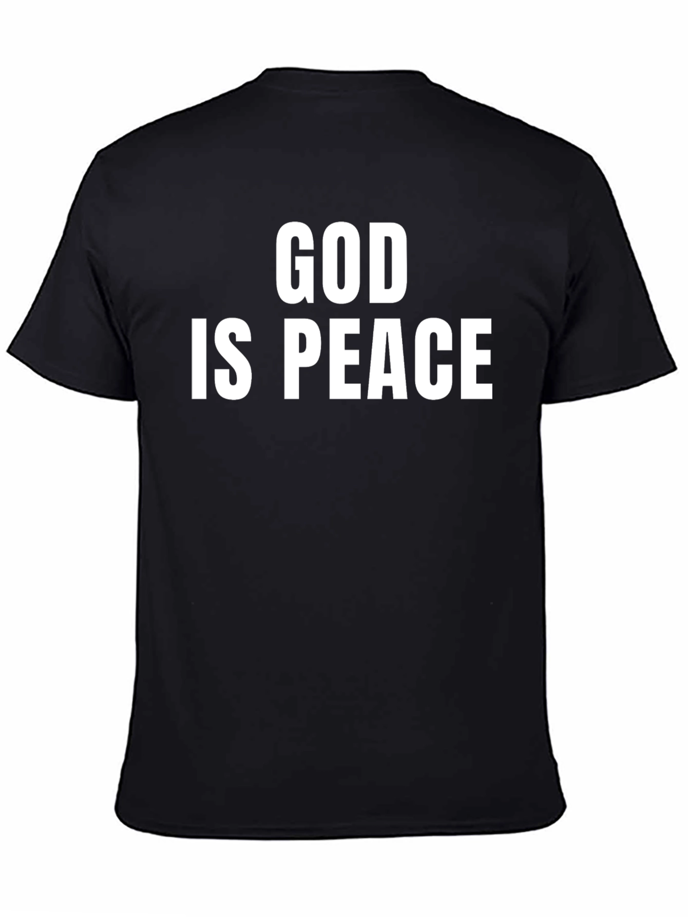 God Is Peace Graphic T-Shirt - Black
