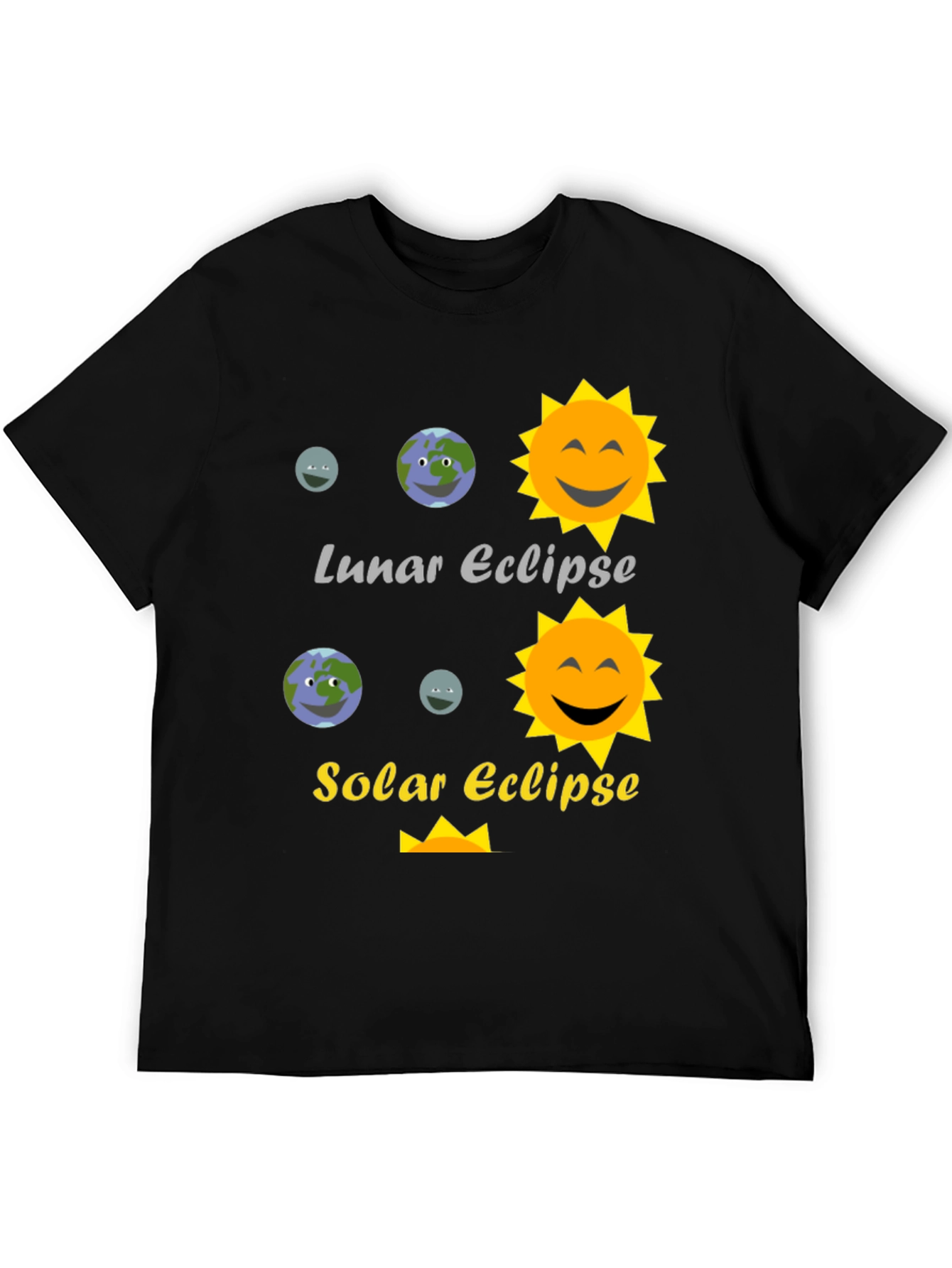 Lunar and Solar Eclipse Graphic Tee - Astronomy T-Shirt