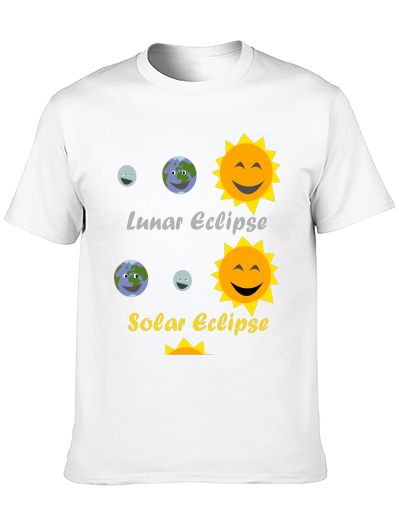 Lunar and Solar Eclipse Graphic Tee - Astronomy T-Shirt