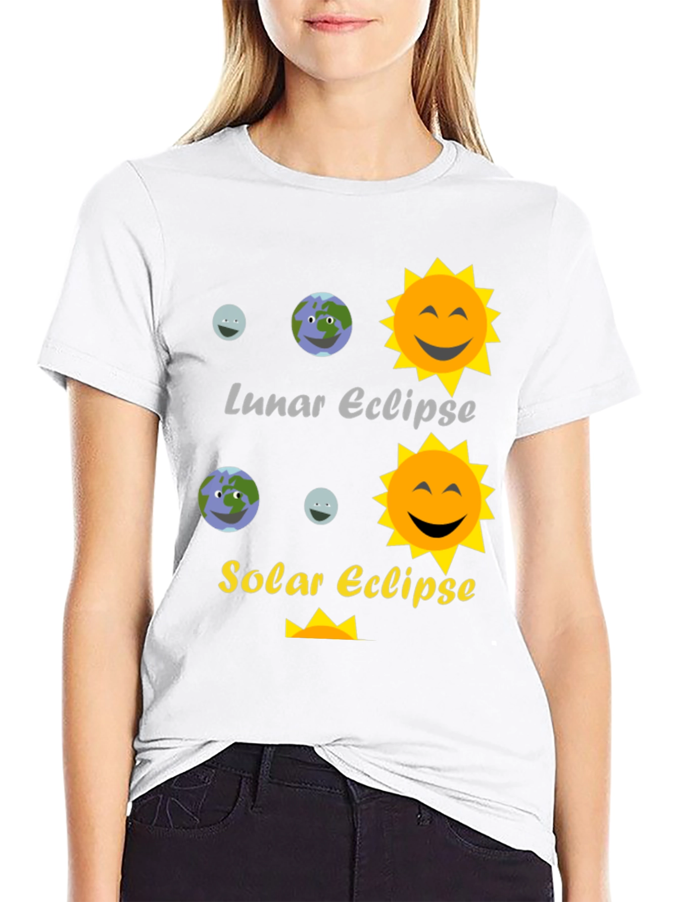 Lunar and Solar Eclipse Graphic Tee - Astronomy T-Shirt