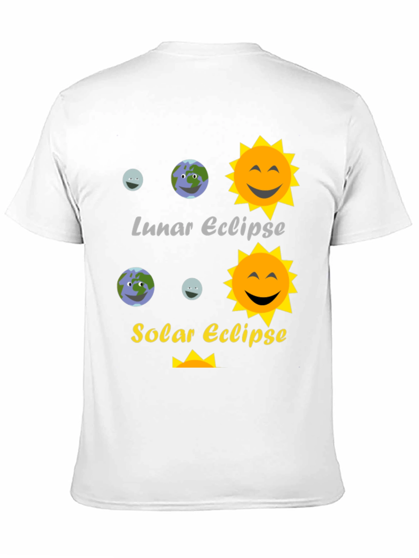 Lunar and Solar Eclipse Graphic Tee - Astronomy T-Shirt