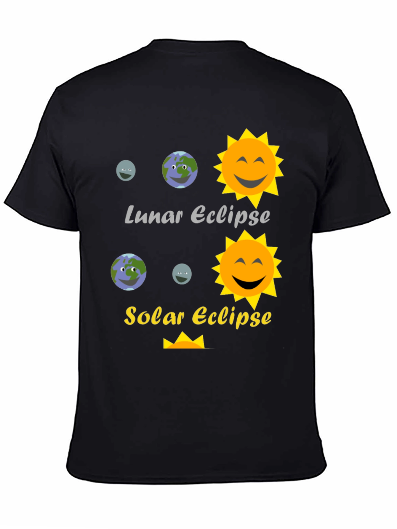 Lunar and Solar Eclipse Graphic Tee - Astronomy T-Shirt