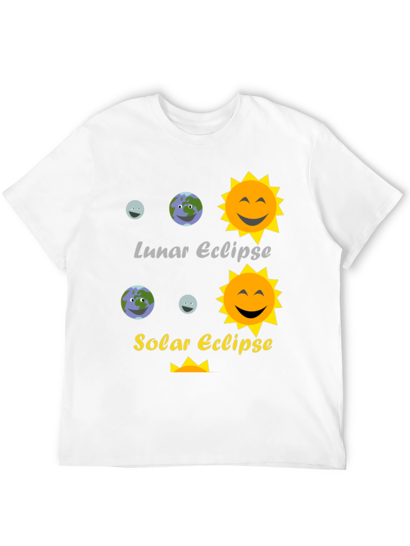 Lunar and Solar Eclipse Graphic Tee - Astronomy T-Shirt