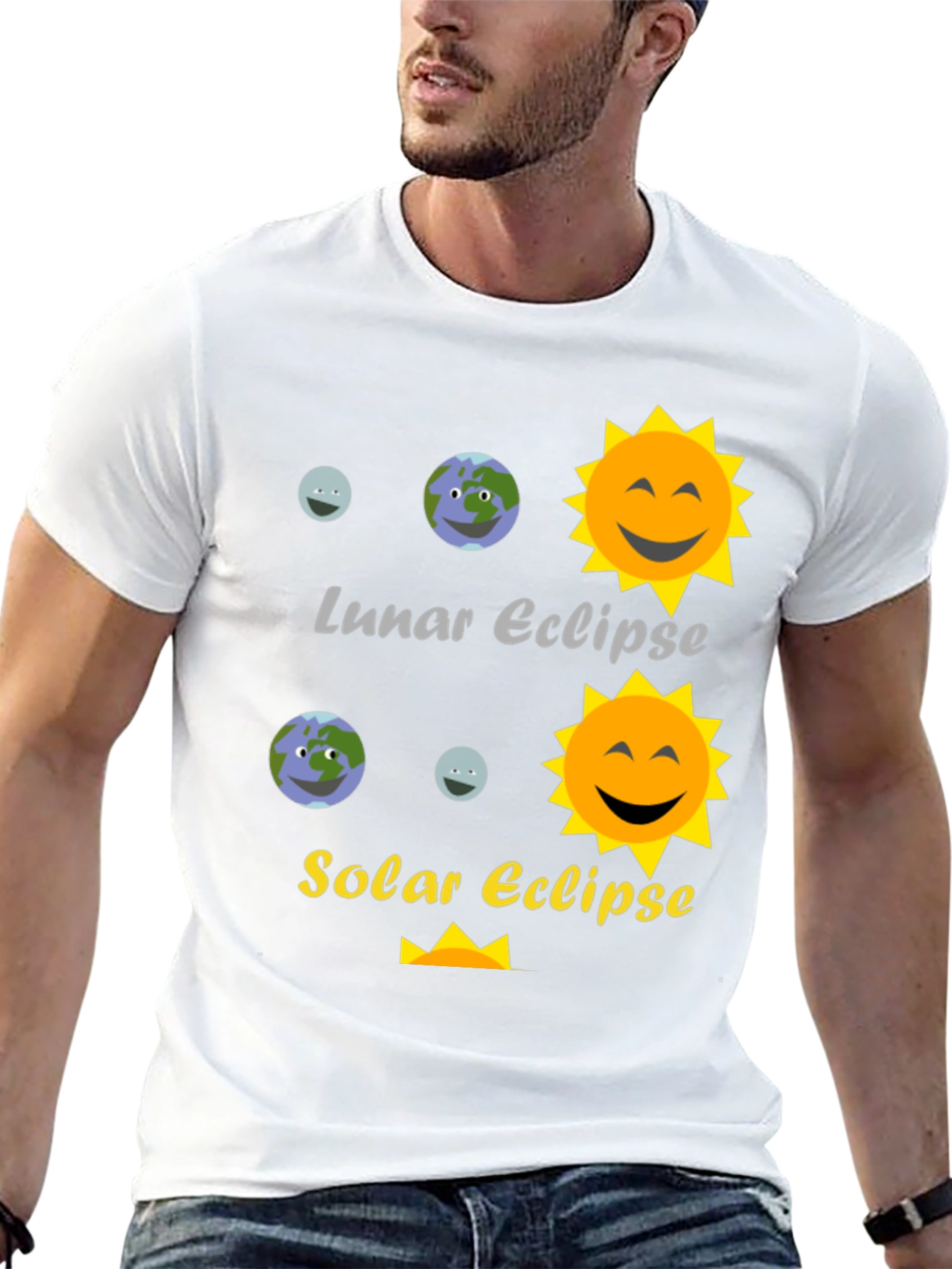 Lunar and Solar Eclipse Graphic Tee - Astronomy T-Shirt