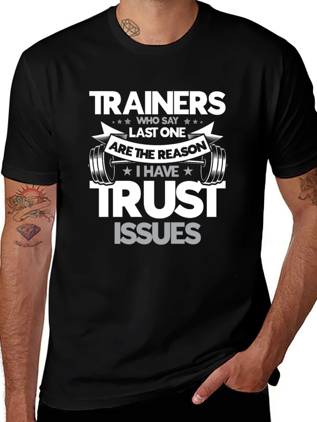 Trainers Last One Funny Gym T-Shirt