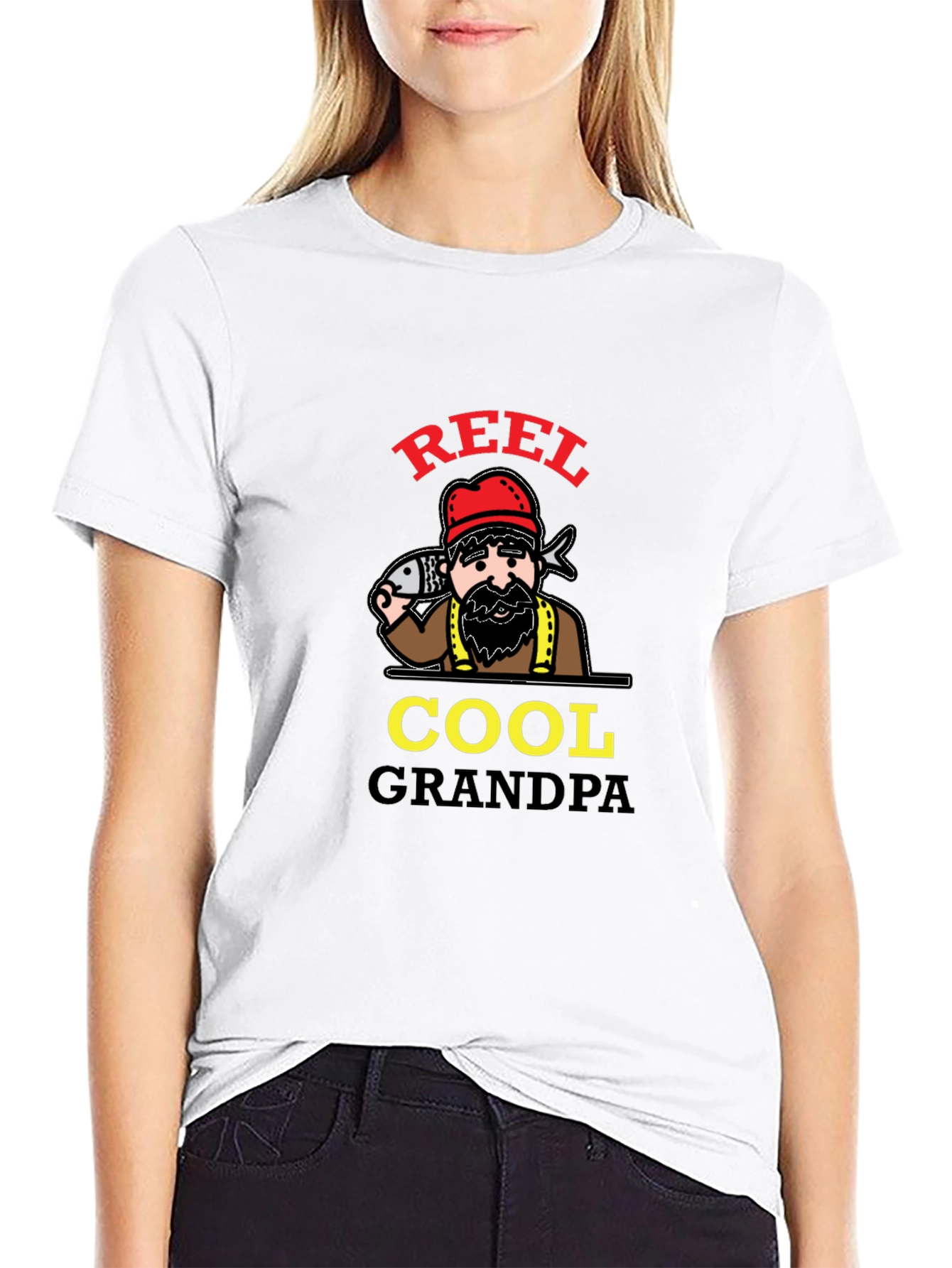 Reel Cool Grandpa T-Shirt - Fishing Lover Tee