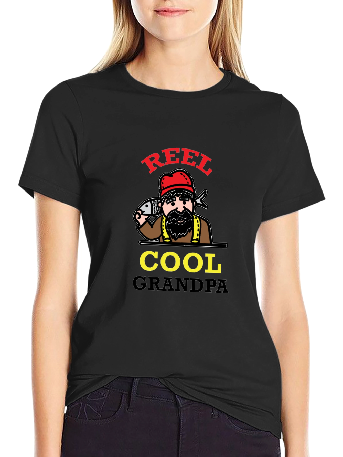 Reel Cool Grandpa T-Shirt - Fishing Lover Tee