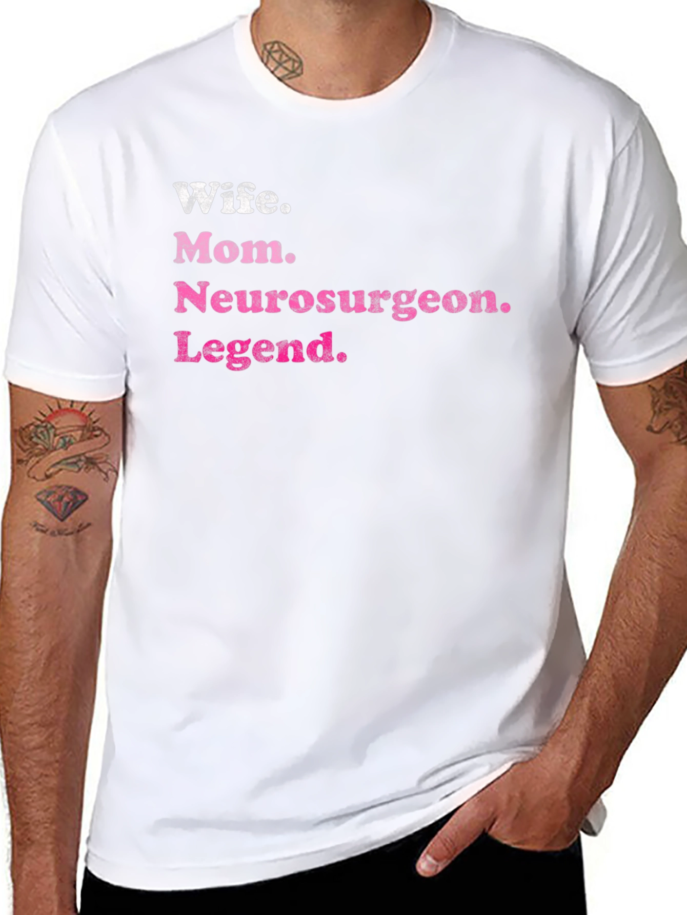 Wife Mom Neurosurgeon Legend T-Shirt - Black
