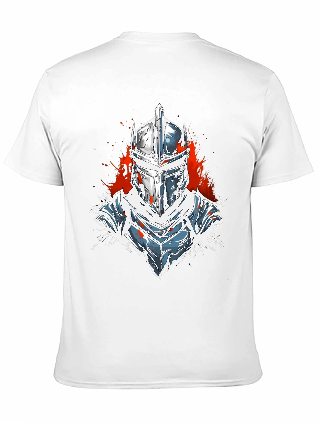 Knight Helmet Graphic Black T-Shirt