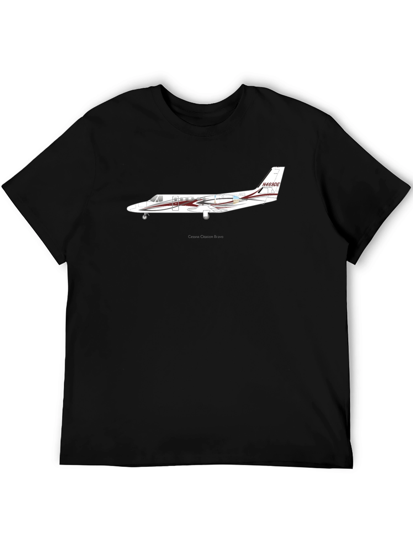 Airplane Graphic Black Tee - Aviation Enthusiast