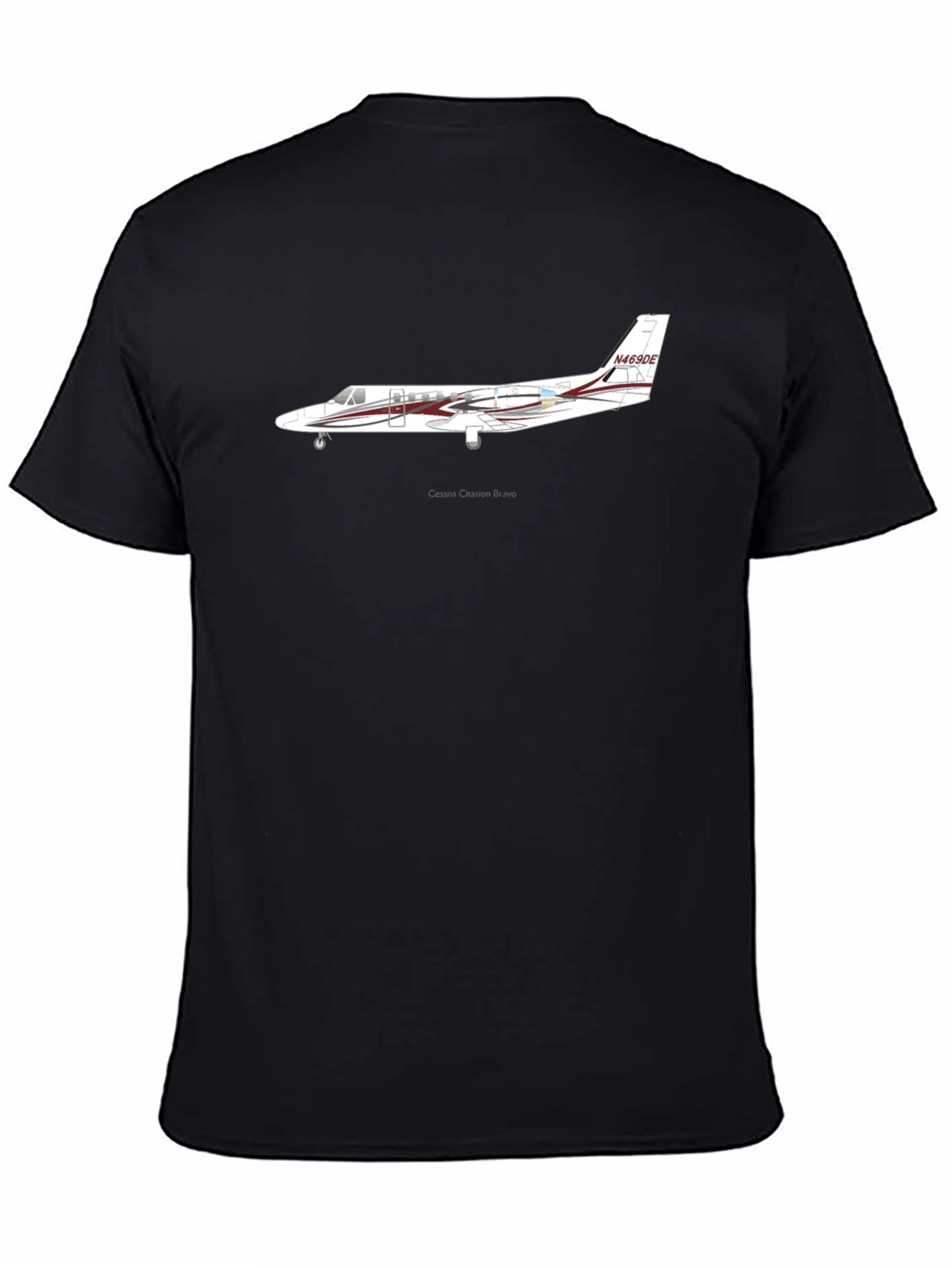 Airplane Graphic Black Tee - Aviation Enthusiast
