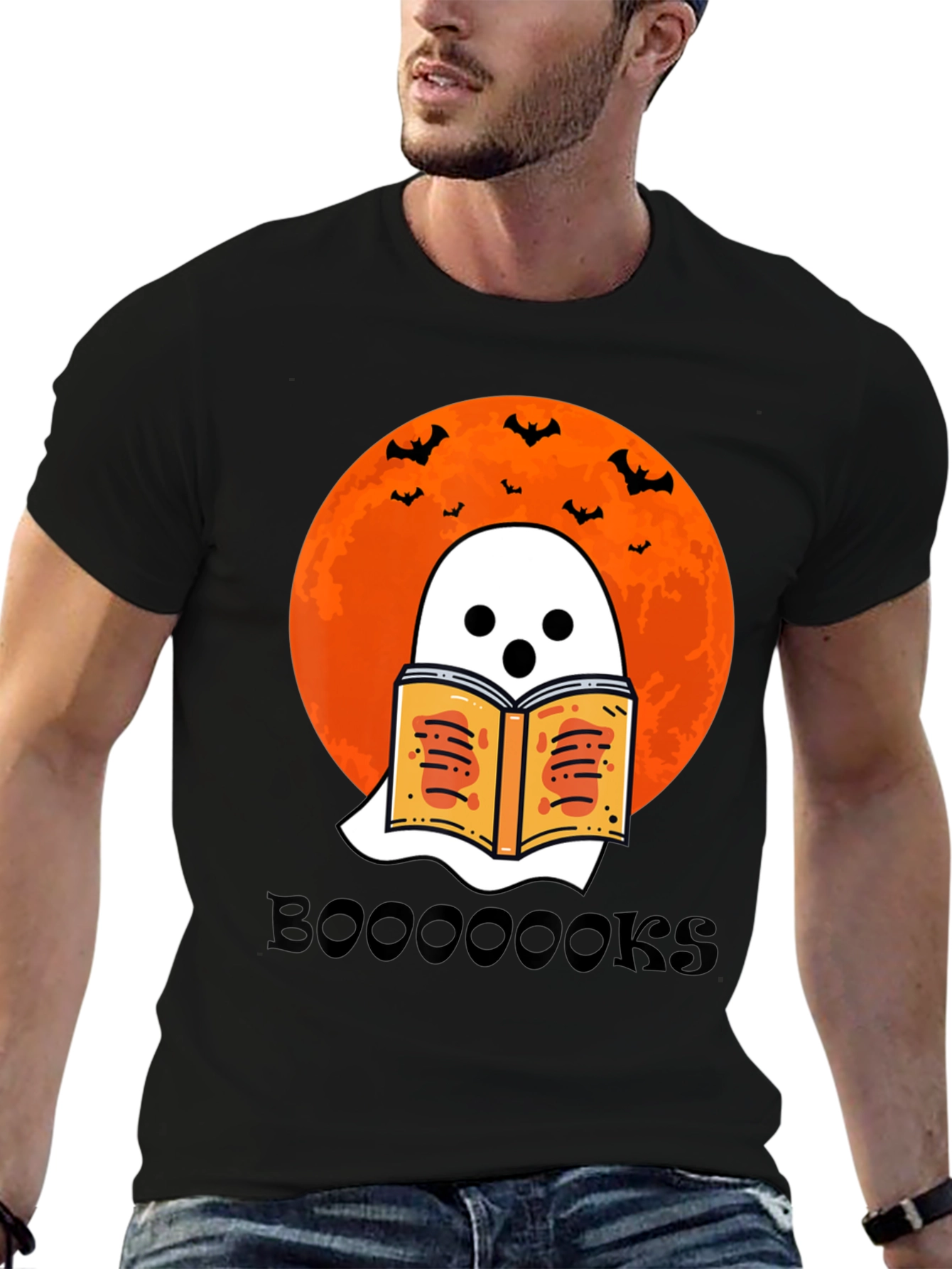 Boo-ooks T-Shirt | Halloween Ghost Reading