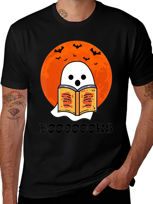 Boo-ooks T-Shirt | Halloween Ghost Reading