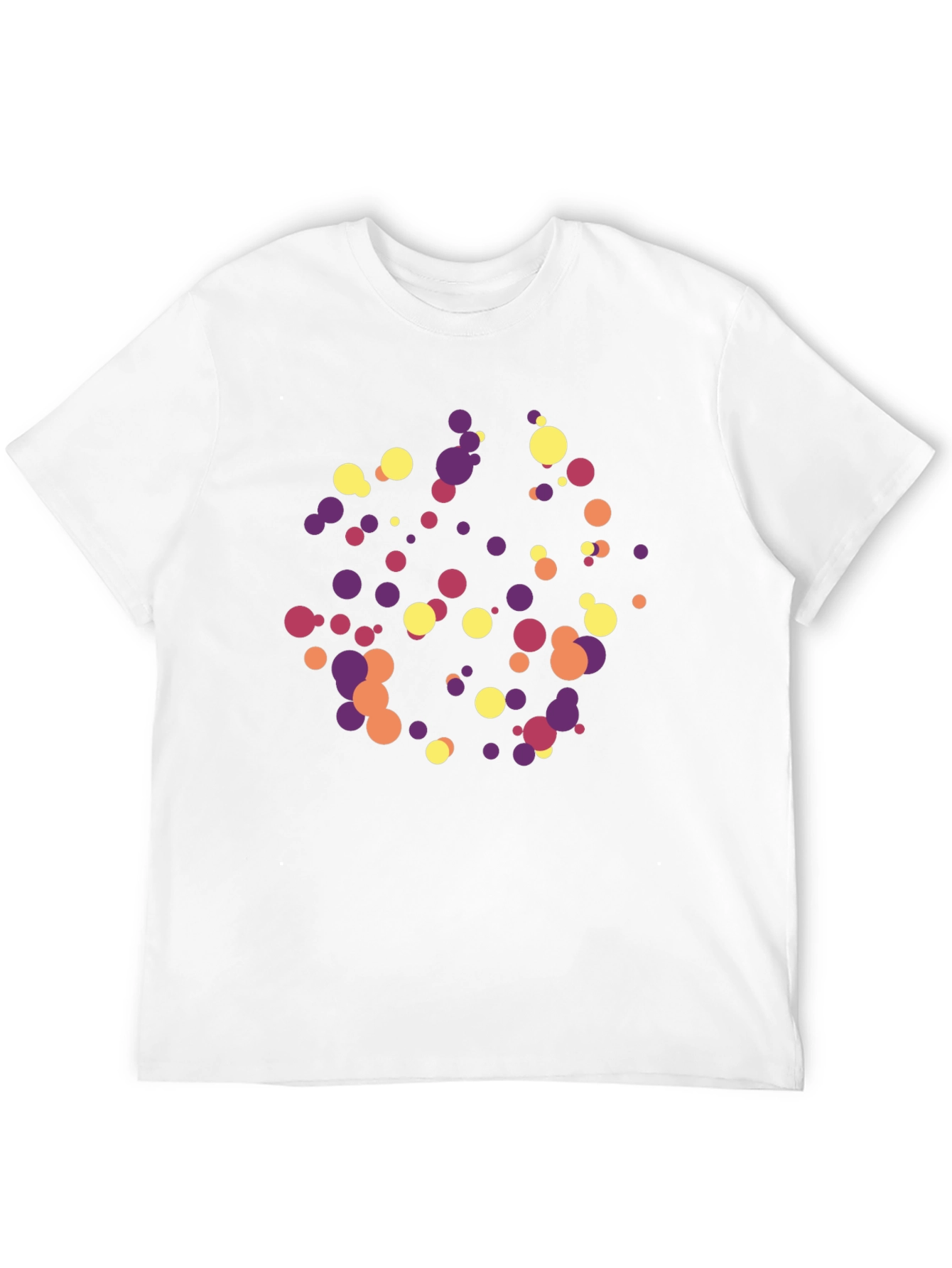 Abstract Dot Pattern Black Tee