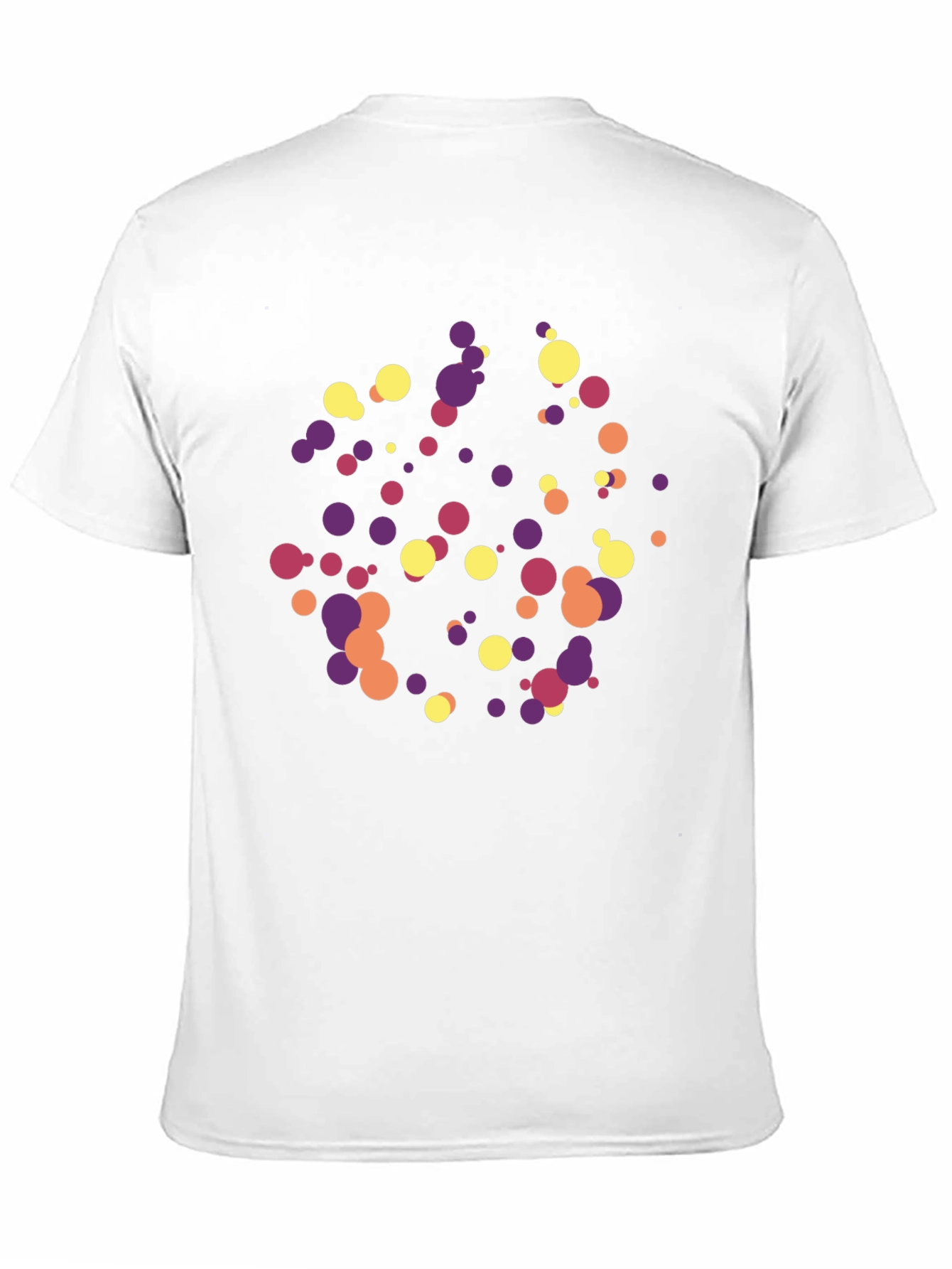 Abstract Dot Pattern Black Tee