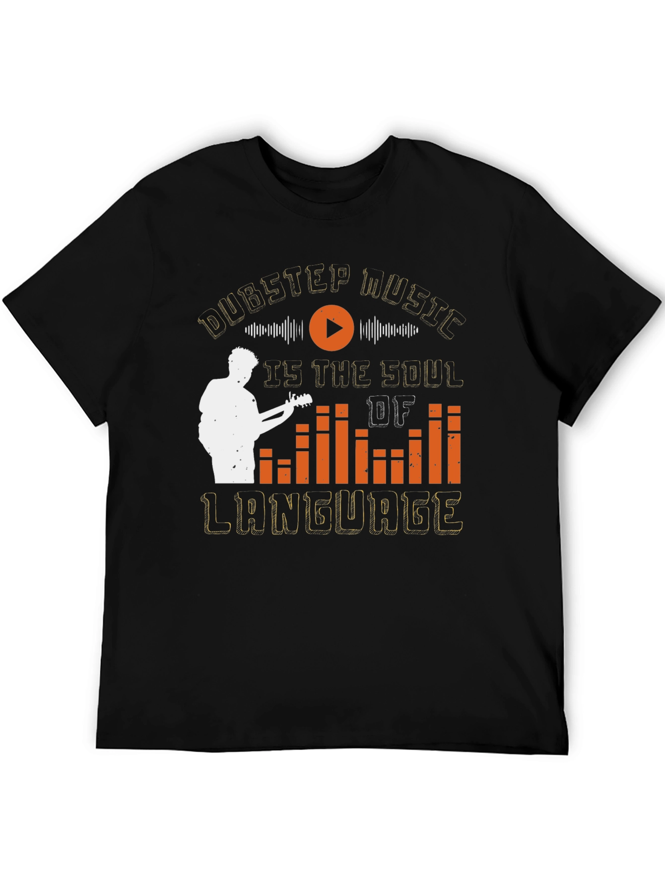 Dubstep Music Soul Language Graphic Tee - Black