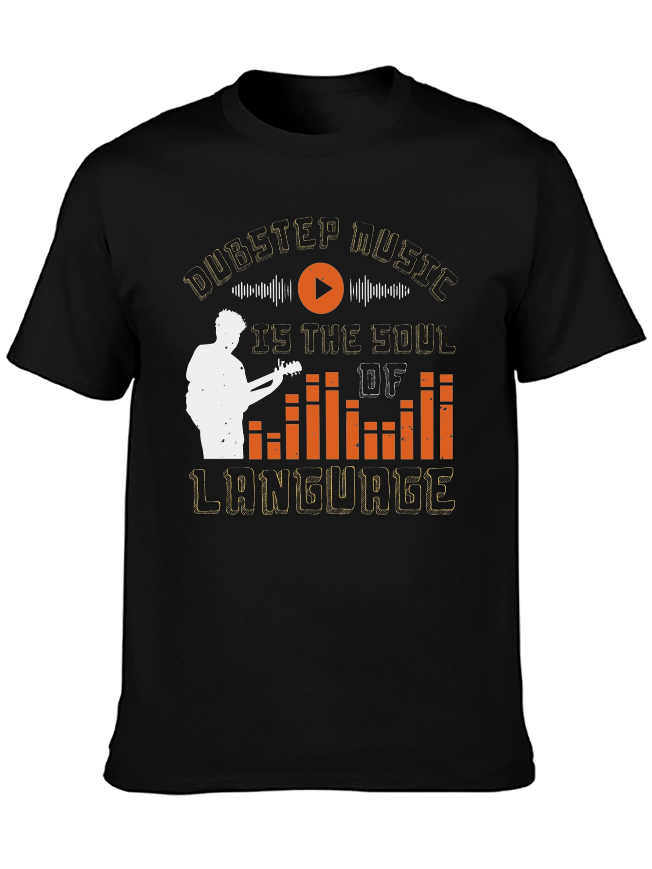 Dubstep Music Soul Language Graphic Tee - Black