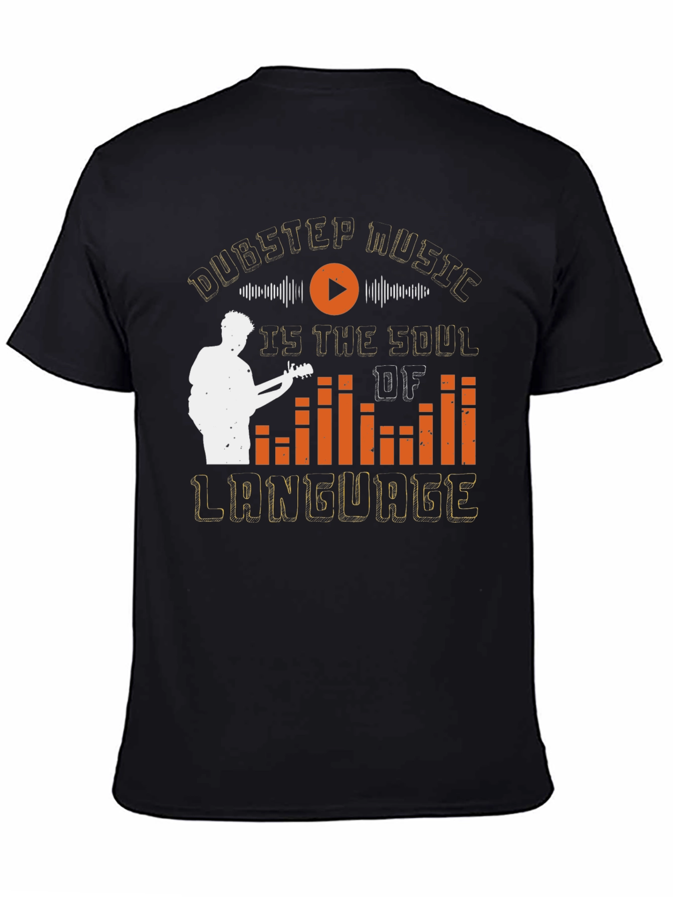 Dubstep Music Soul Language Graphic Tee - Black