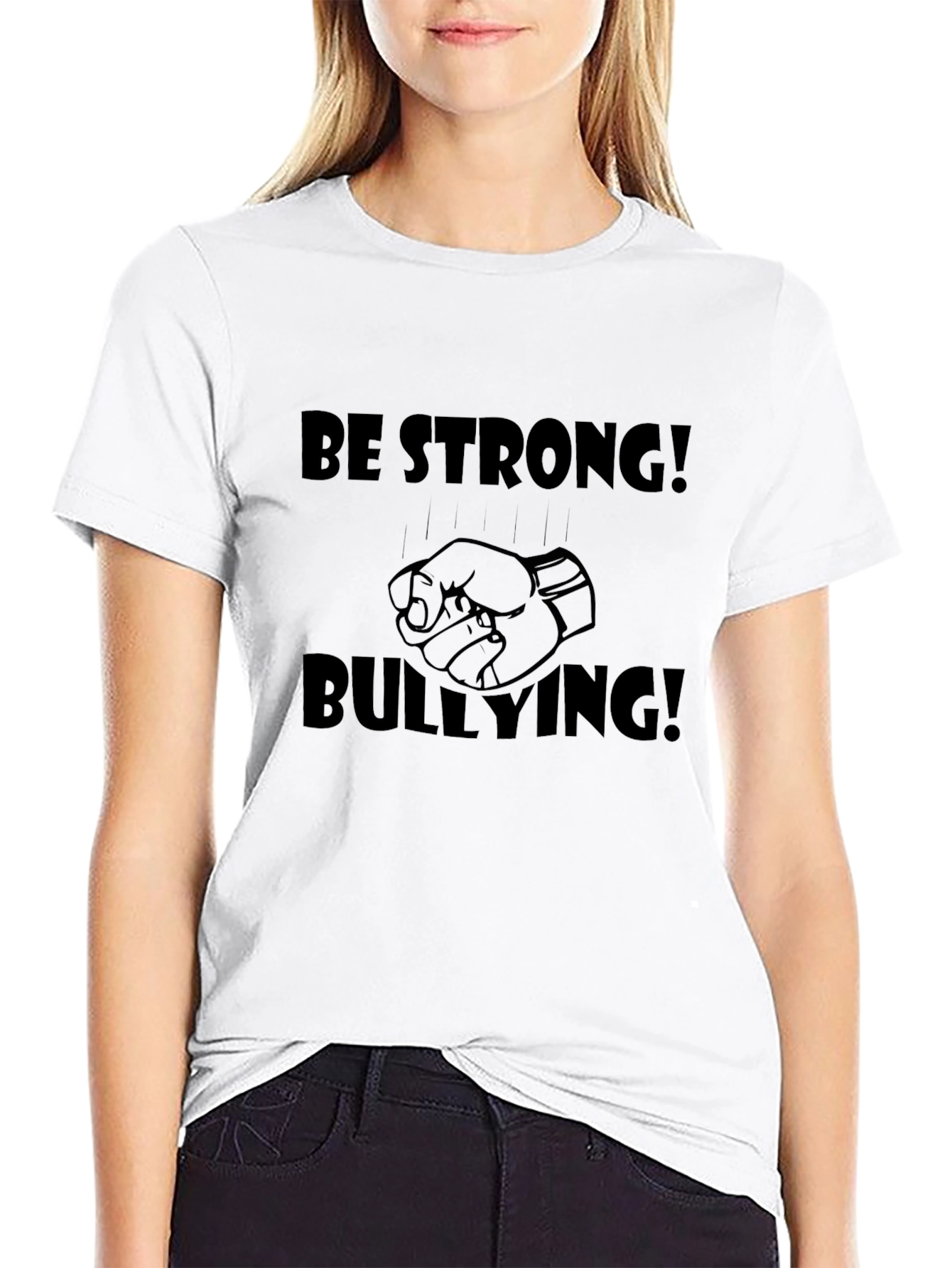 Be Strong! Fist Anti-Bullying Graphic Tee