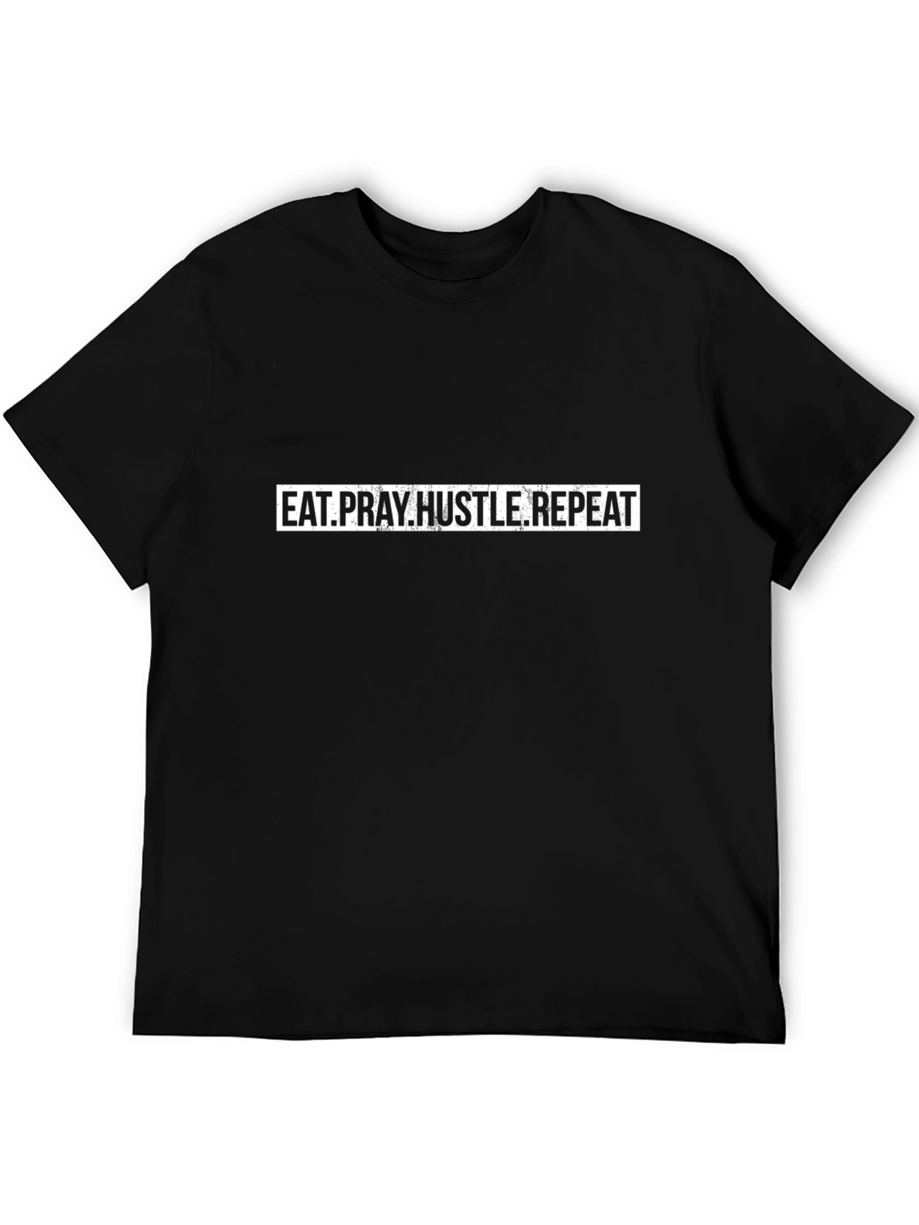 Eat Pray Hustle Repeat Black Tee