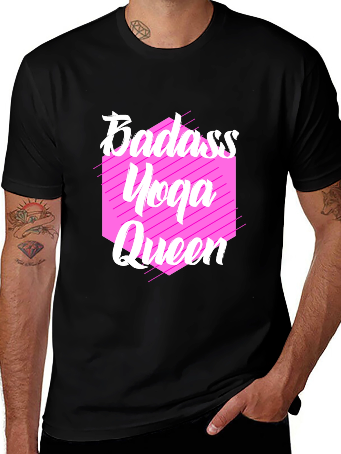 Badass Yoga Queen Graphic Tee