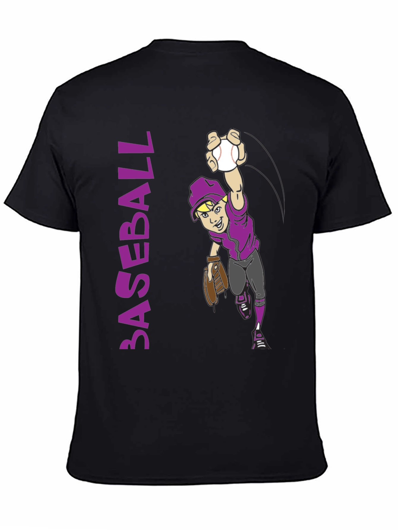 Baseball Player Graphic Tee