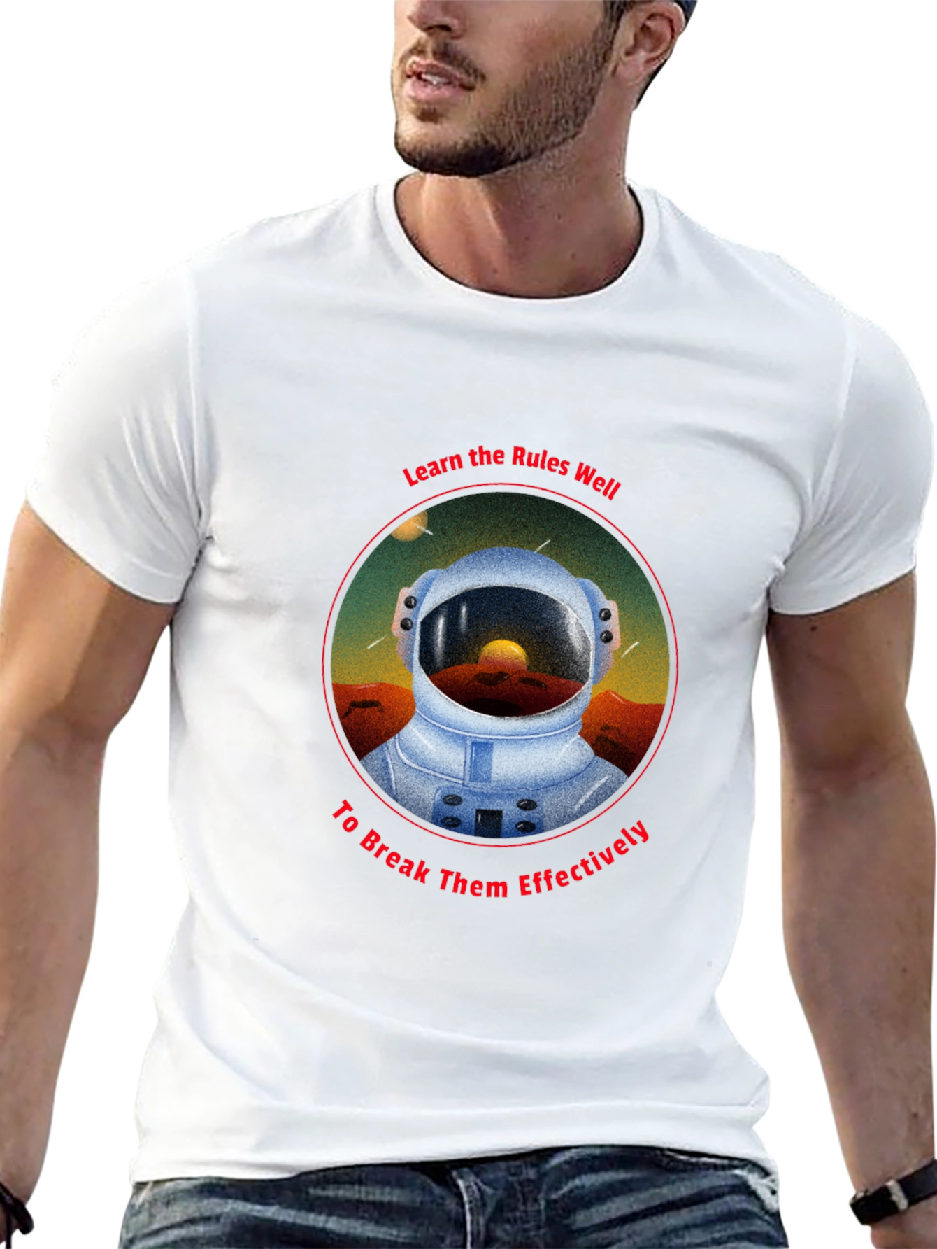 Astronaut Rules T-Shirt - Break Them Effectively