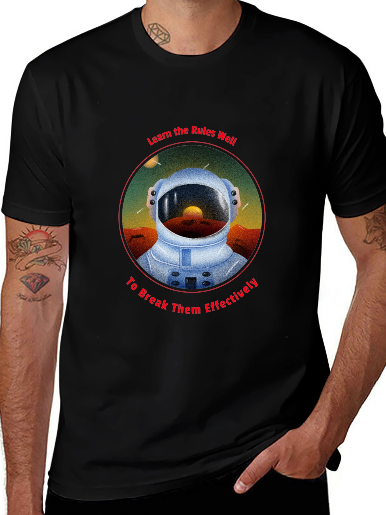 Astronaut Rules T-Shirt - Break Them Effectively