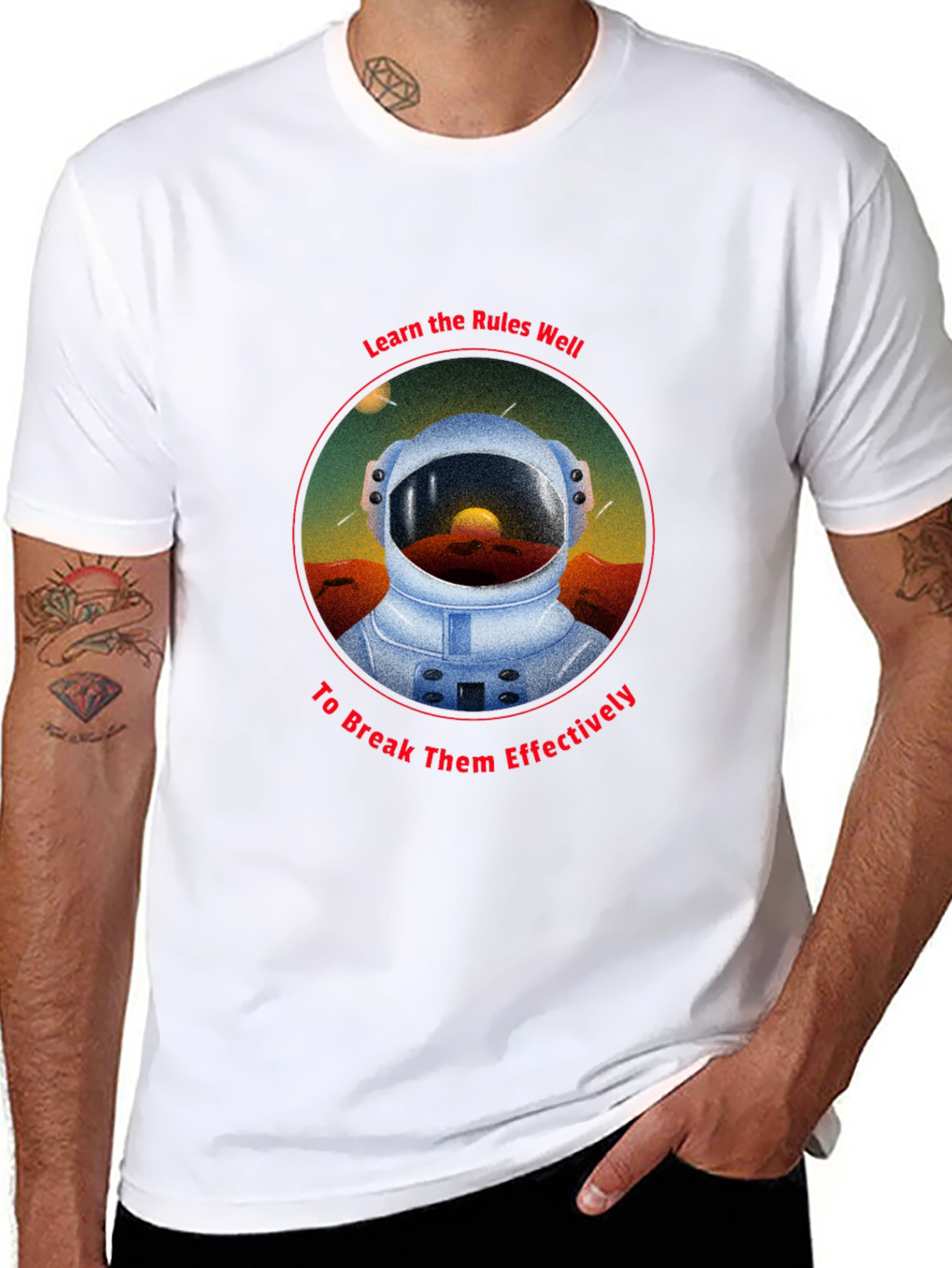 Astronaut Rules T-Shirt - Break Them Effectively