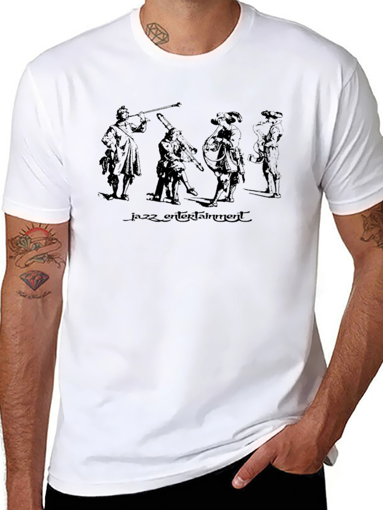 Jazz Entertainment Graphic T-Shirt - Black