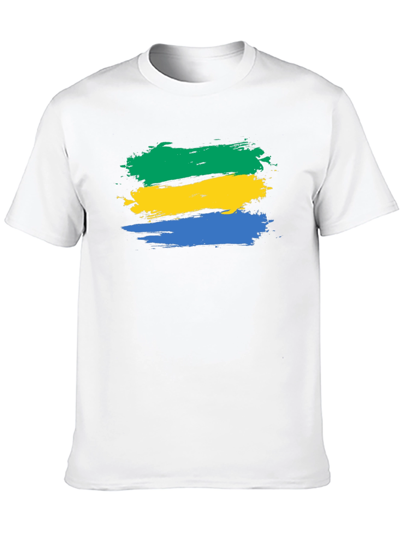 Gabon Flag Brushstroke T-Shirt