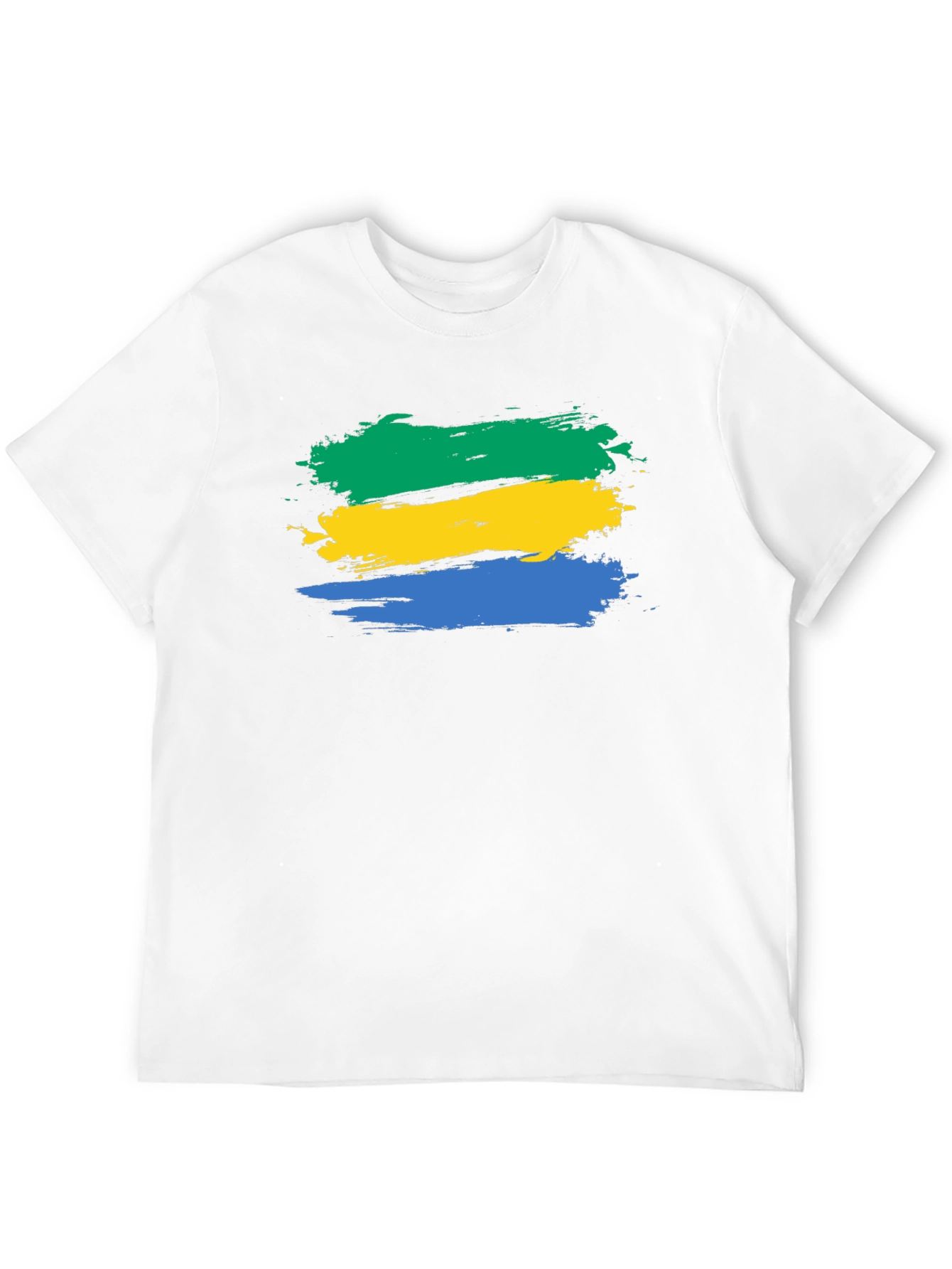 Gabon Flag Brushstroke T-Shirt