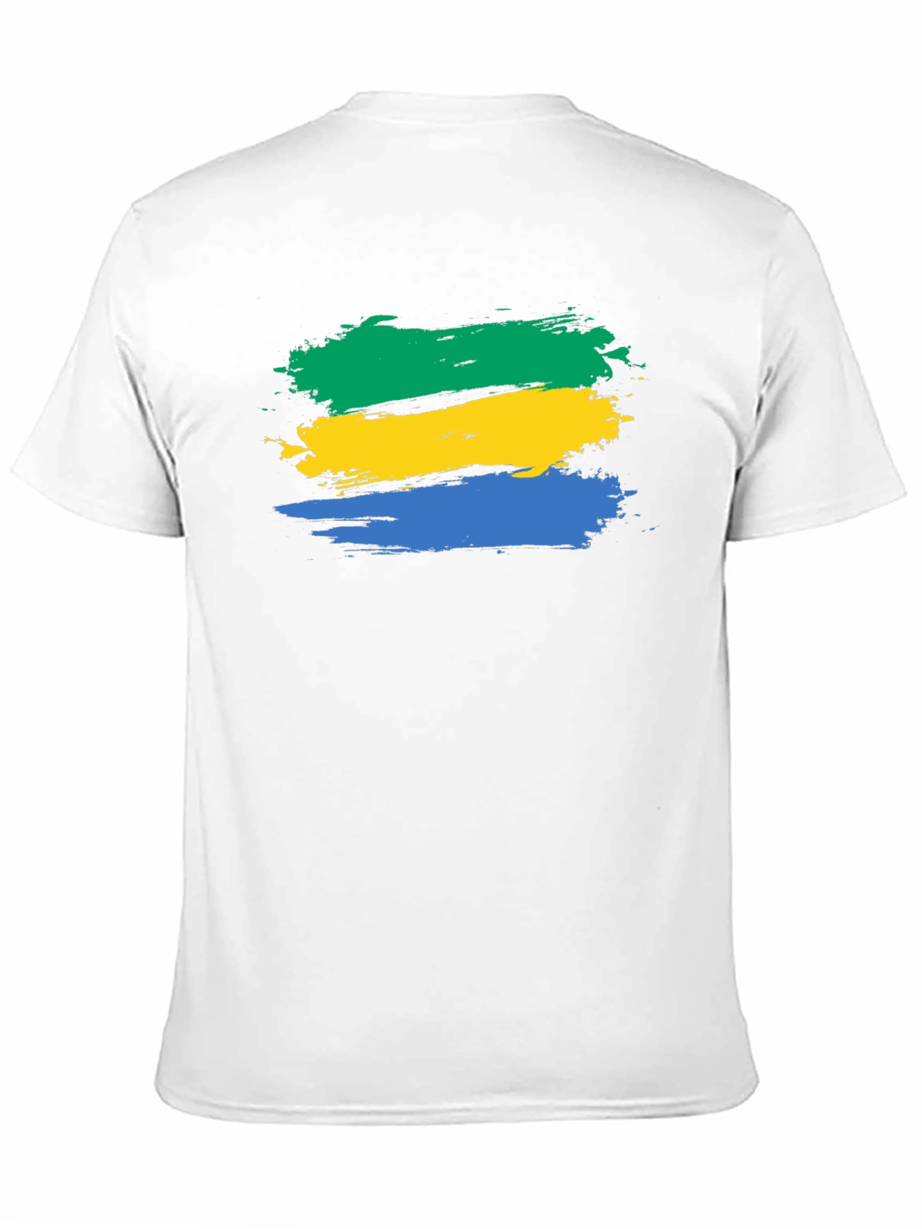 Gabon Flag Brushstroke T-Shirt