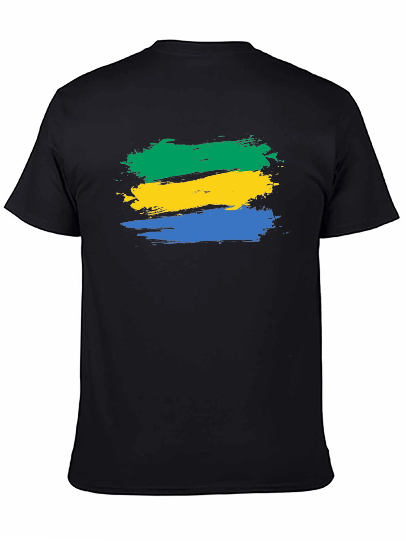 Gabon Flag Brushstroke T-Shirt
