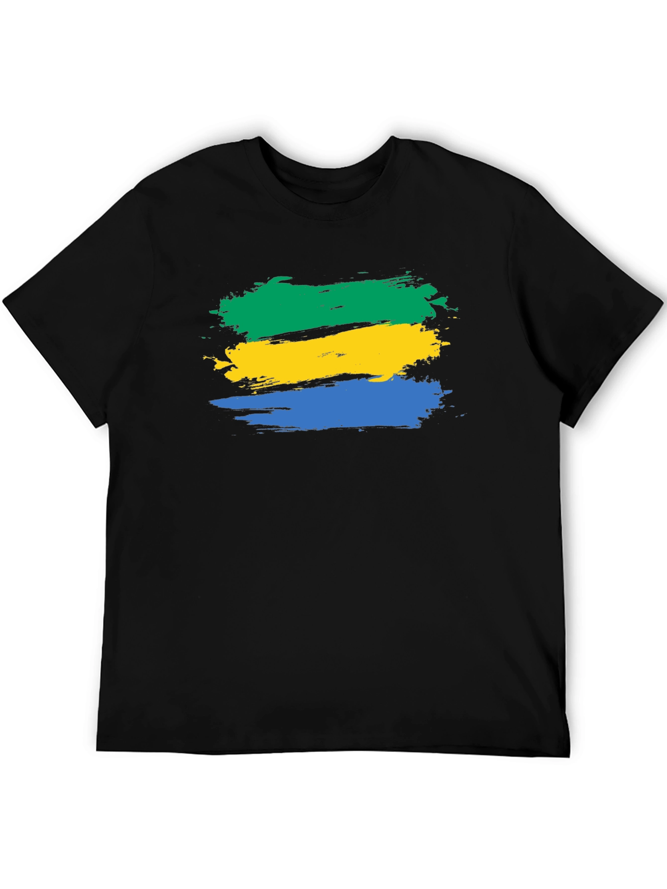 Gabon Flag Brushstroke T-Shirt