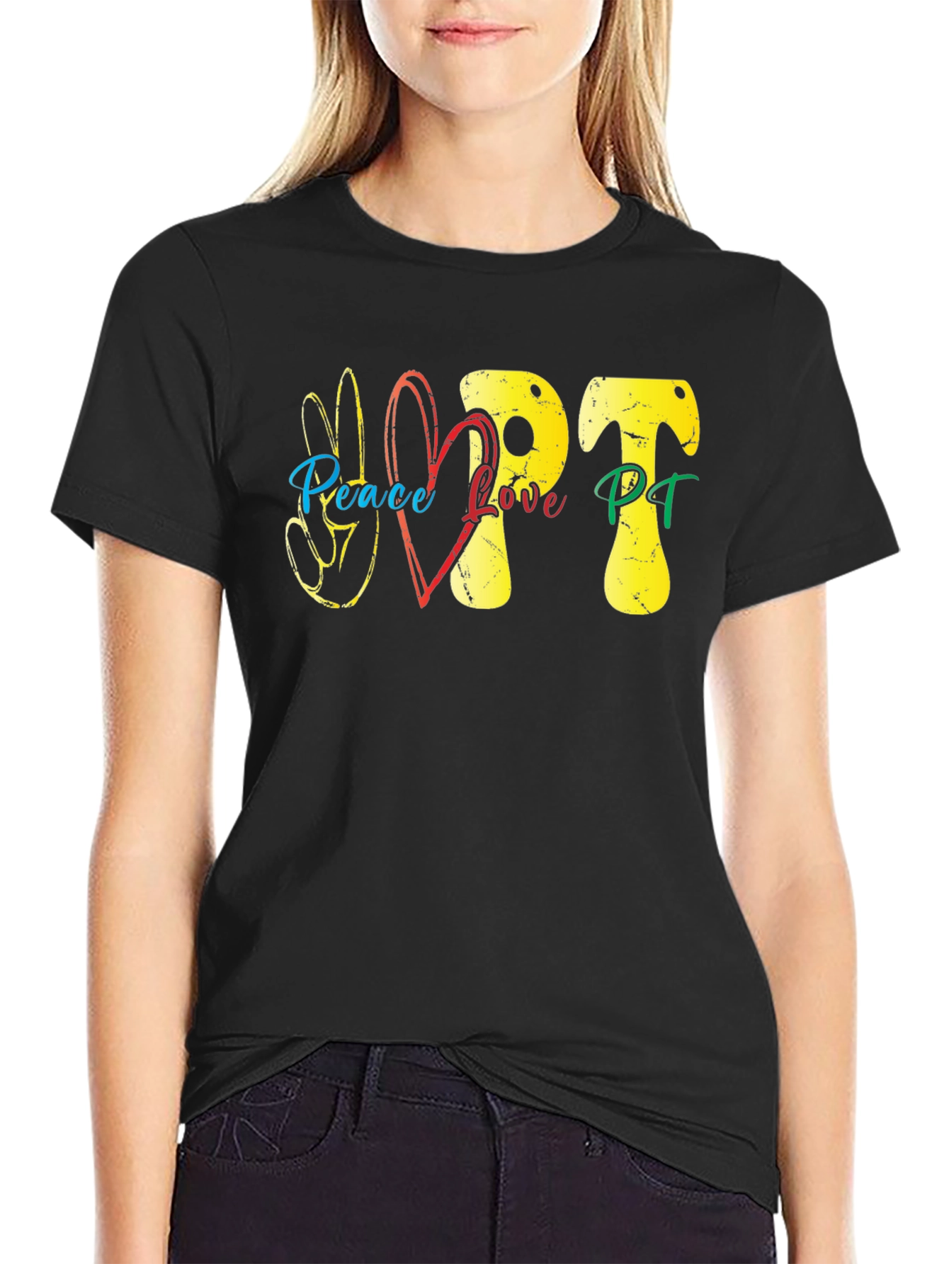 Peace Love PT T-Shirt - Therapy Tee