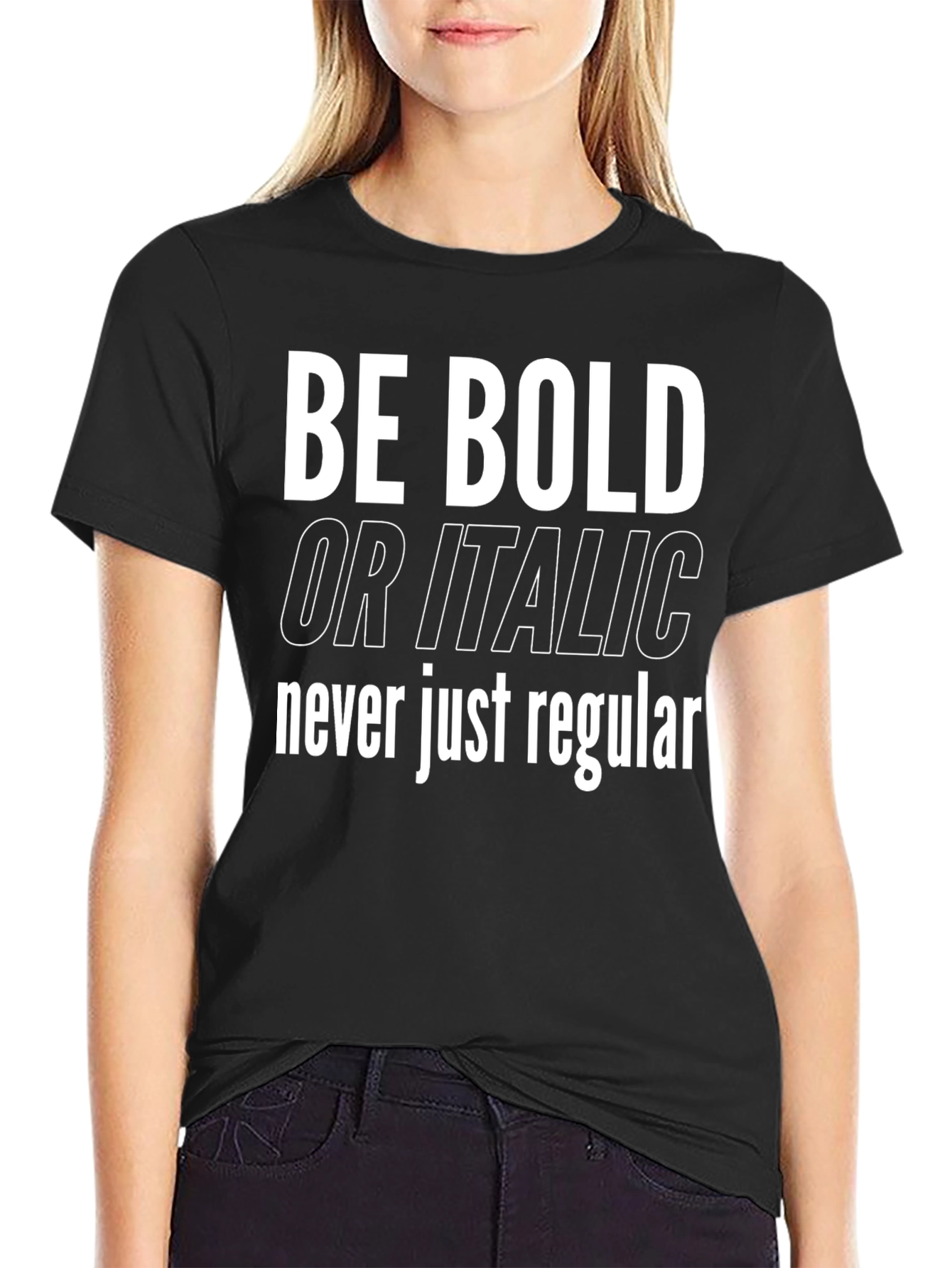 Be Bold Graphic Tee - Black