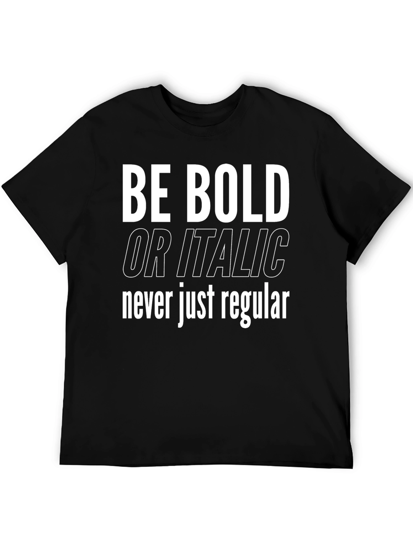 Be Bold Graphic Tee - Black