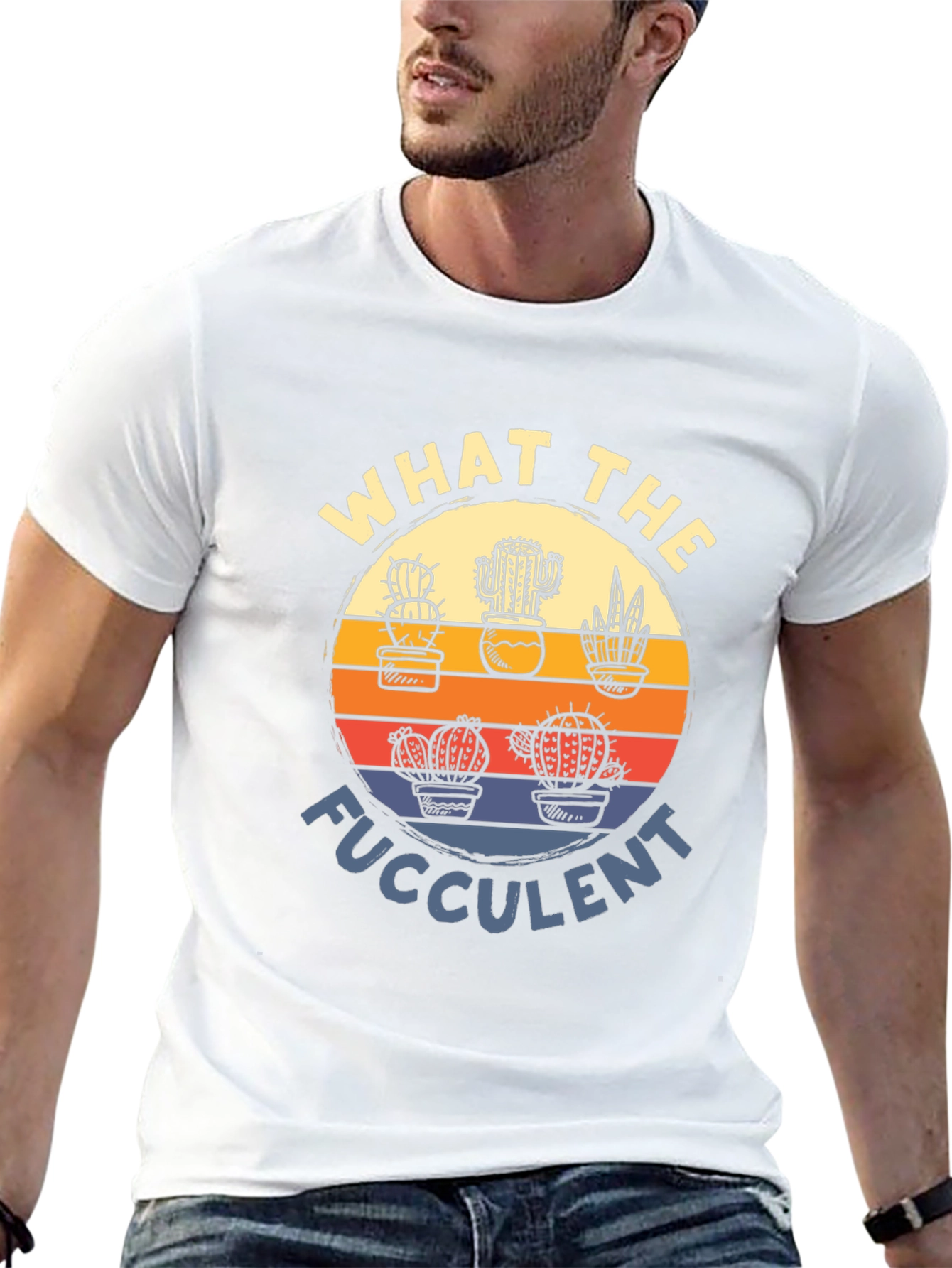 What the Fucculent T-Shirt Cactus Graphic Tee