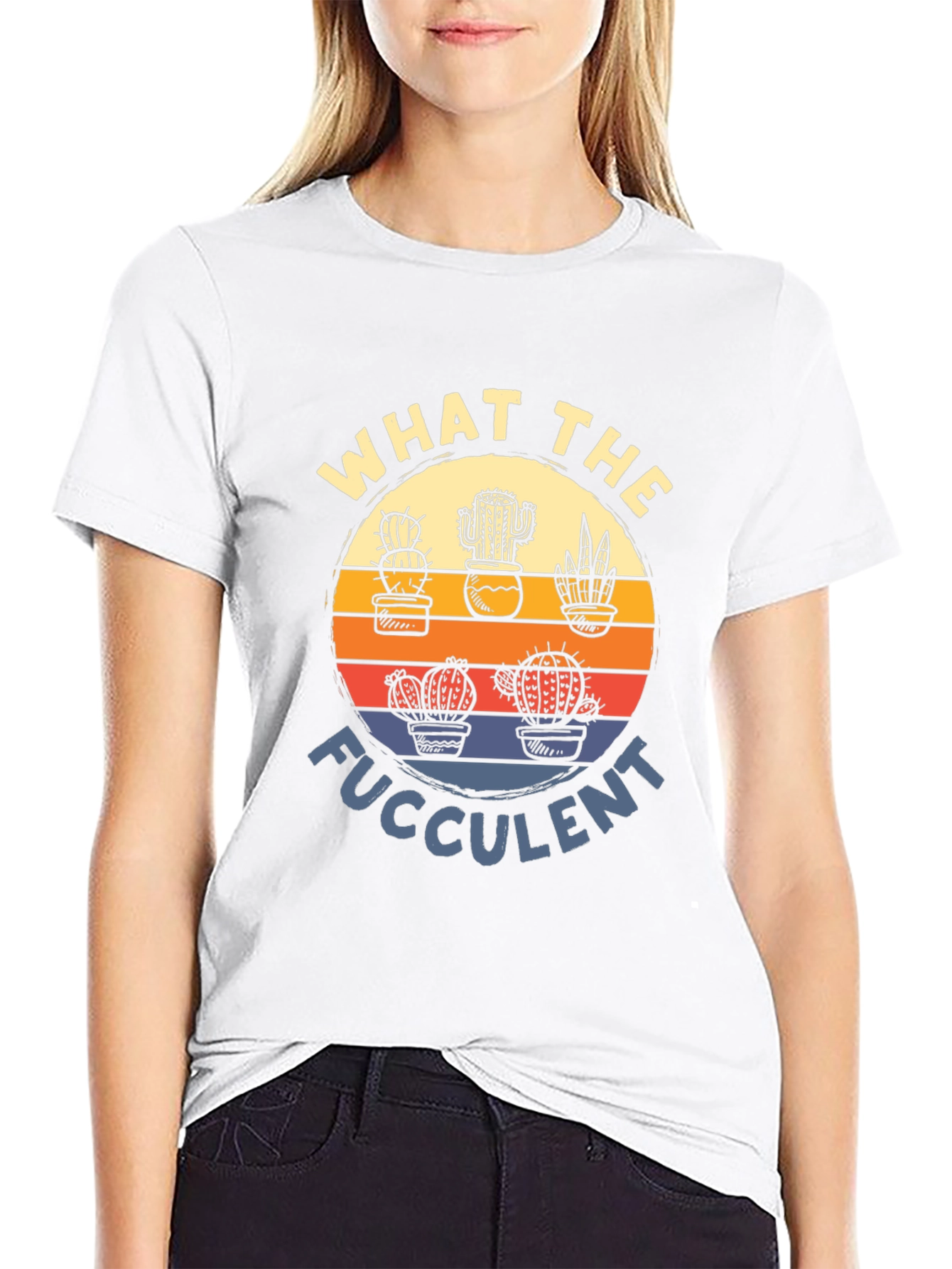 What the Fucculent T-Shirt Cactus Graphic Tee
