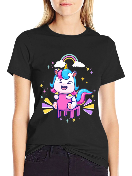 Unicorn Rainbow T-Shirt - Cute Graphic Tee
